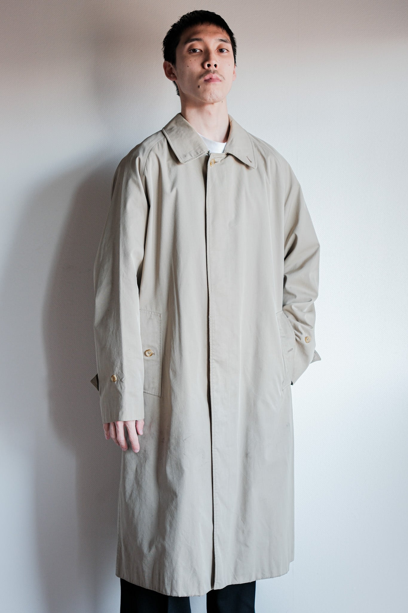 【~80's】Vintage Burberrys Single Raglan Balmacaan Coat C100 Size.48REG "AL DUCA D'AOSTA 別注"