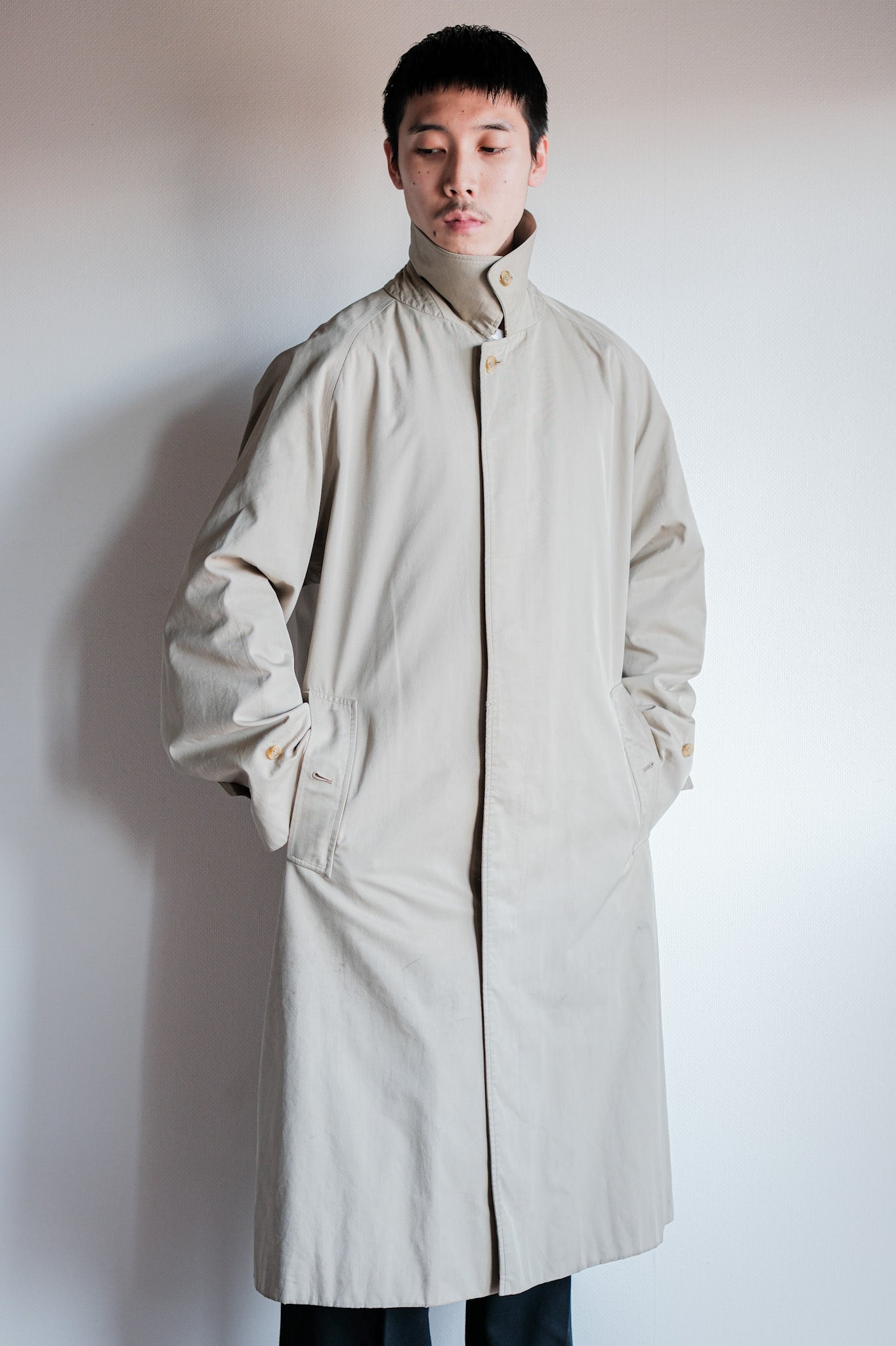 【~80's】Vintage Burberrys Single Raglan Balmacaan Coat C100 Size.48REG "AL DUCA D'AOSTA 別注"
