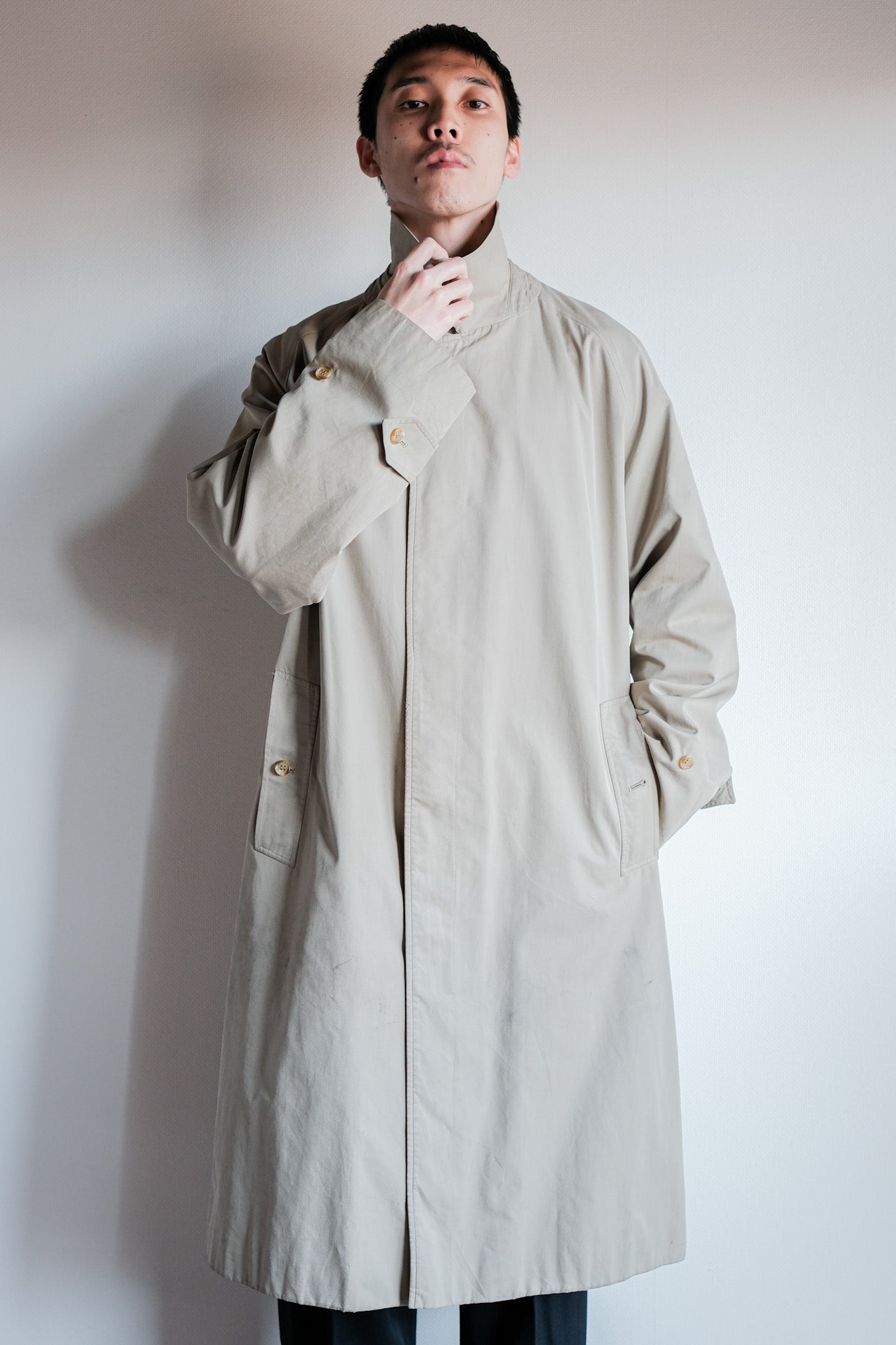 【~80's】Vintage Burberrys Single Raglan Balmacaan Coat C100 Size.48REG "AL DUCA D'AOSTA 別注"