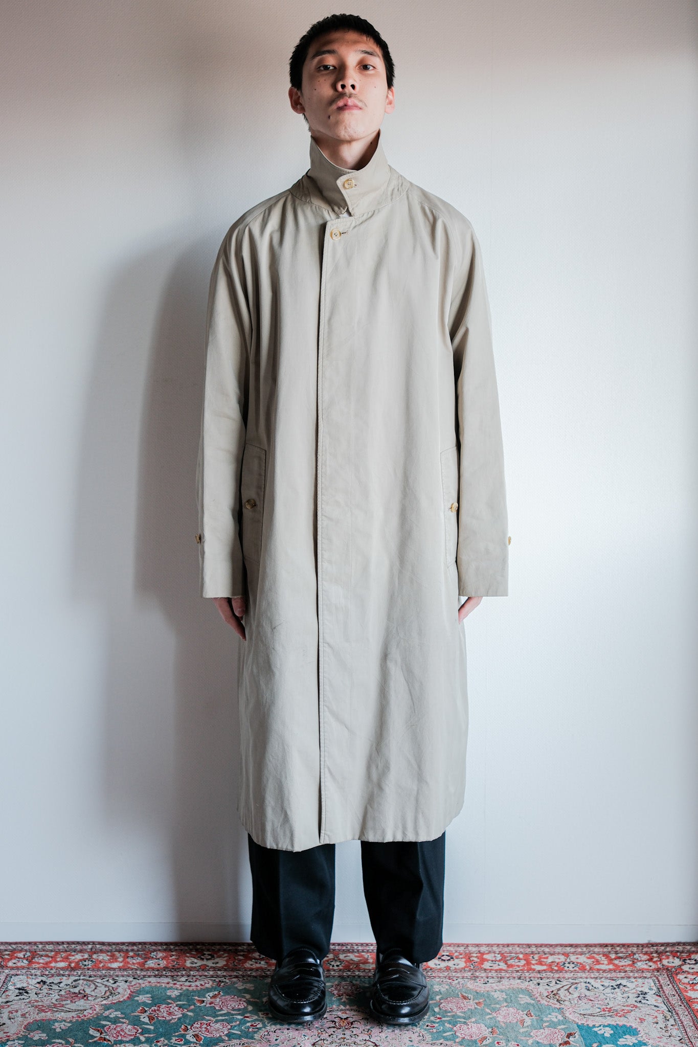 【~80's】Vintage Burberrys Single Raglan Balmacaan Coat C100 Size.48REG "AL DUCA D'AOSTA 別注"
