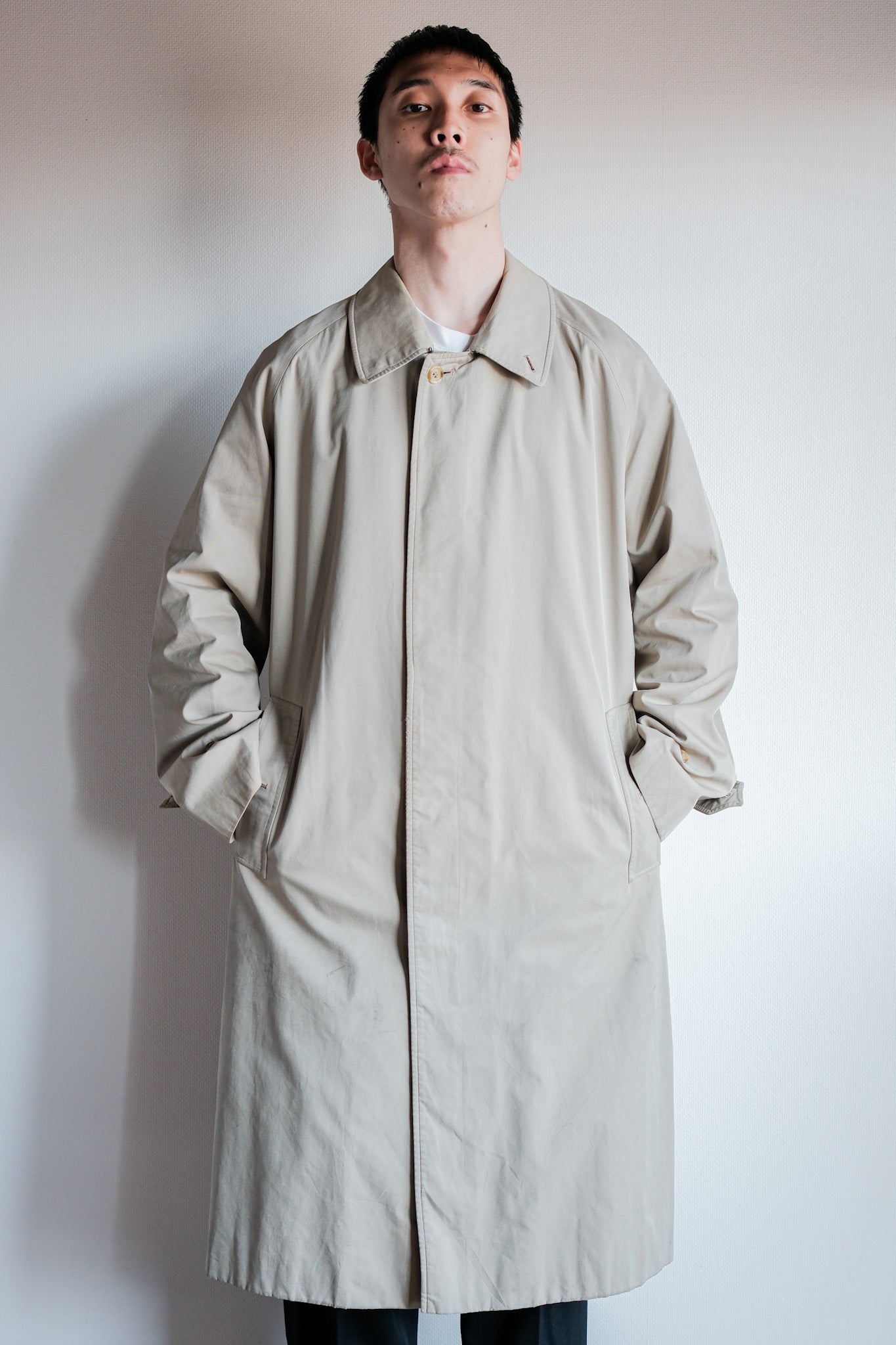 【~80's】Vintage Burberrys Single Raglan Balmacaan Coat C100 Size.48REG "AL DUCA D'AOSTA 別注"
