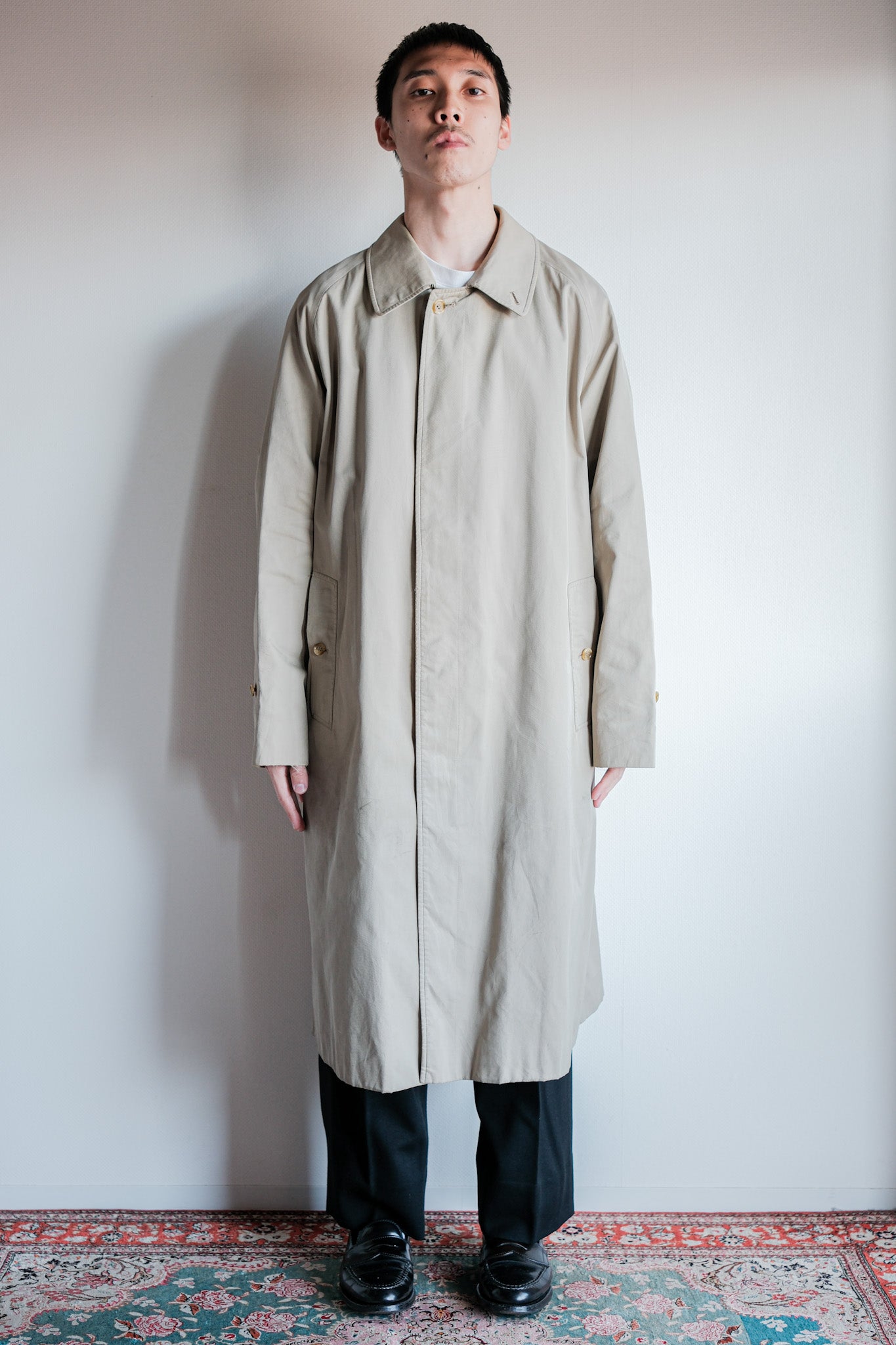 【~80's】Vintage Burberrys Single Raglan Balmacaan Coat C100 Size.48REG "AL DUCA D'AOSTA 別注"