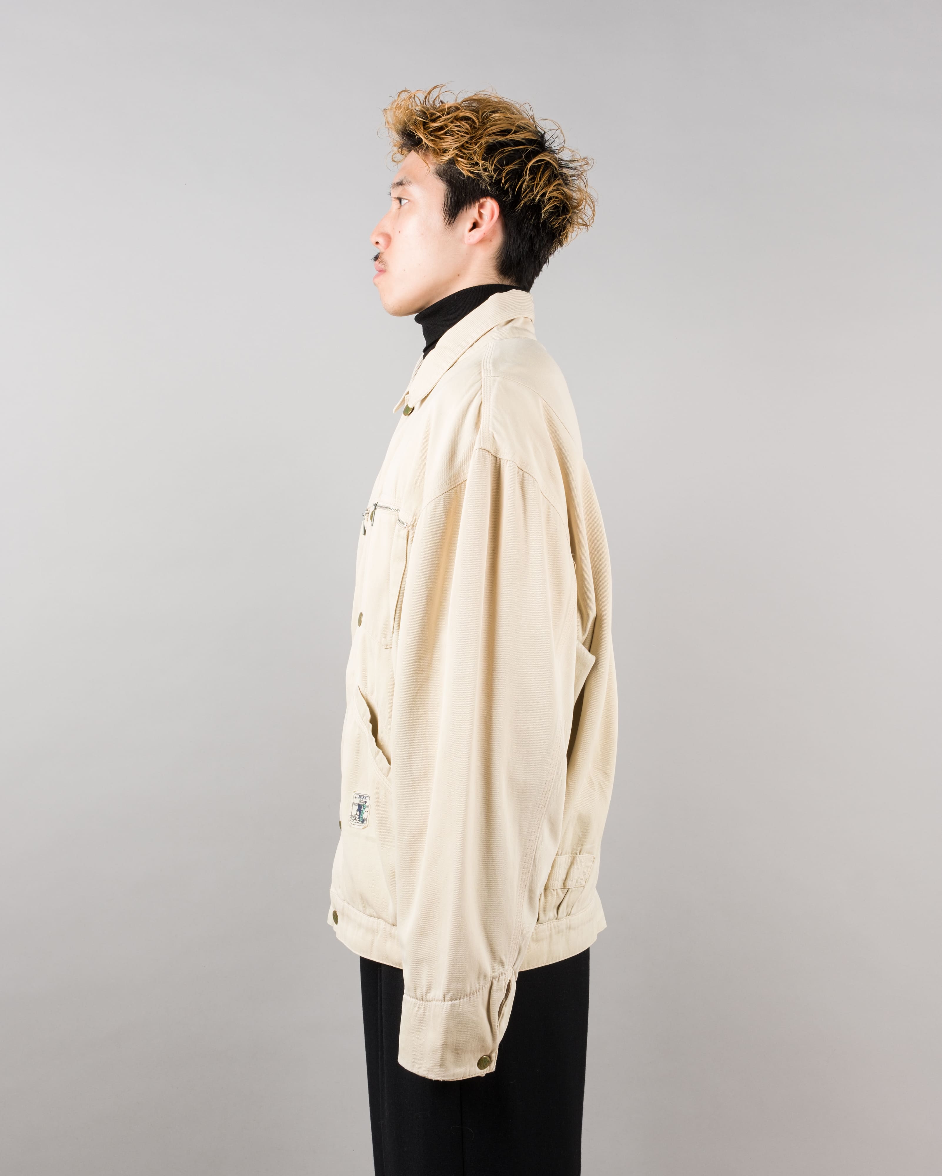 【~80's】Old J.TAVERNITI Cotton Twill 4 Pockets Jacket Size.XL