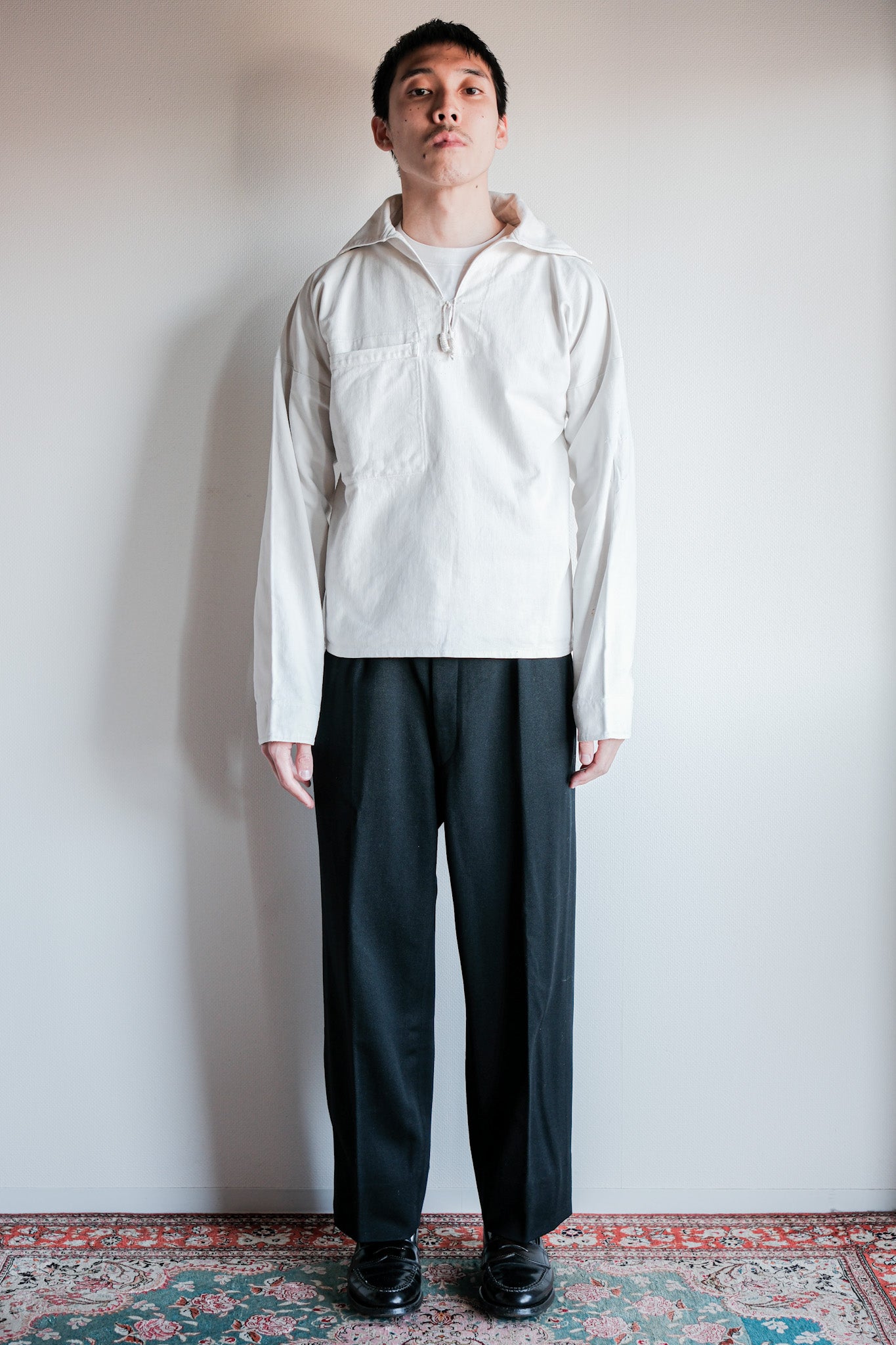 【~40's】German Navy Cotton Sailor Smock Size.2 "Kriegsmarine"