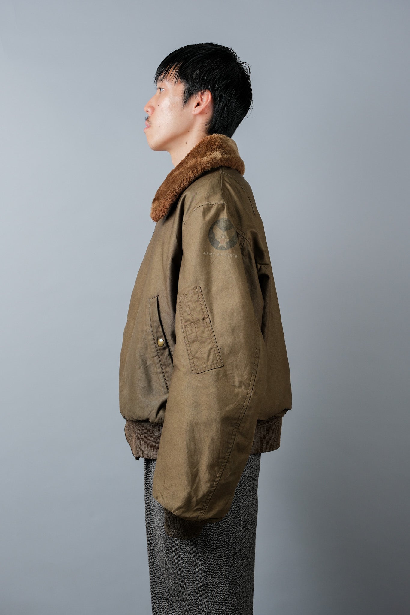 【~40's】WWⅡ U.S.ARMY AIR FORCES Type B-15A Flight Jacket "Modified"