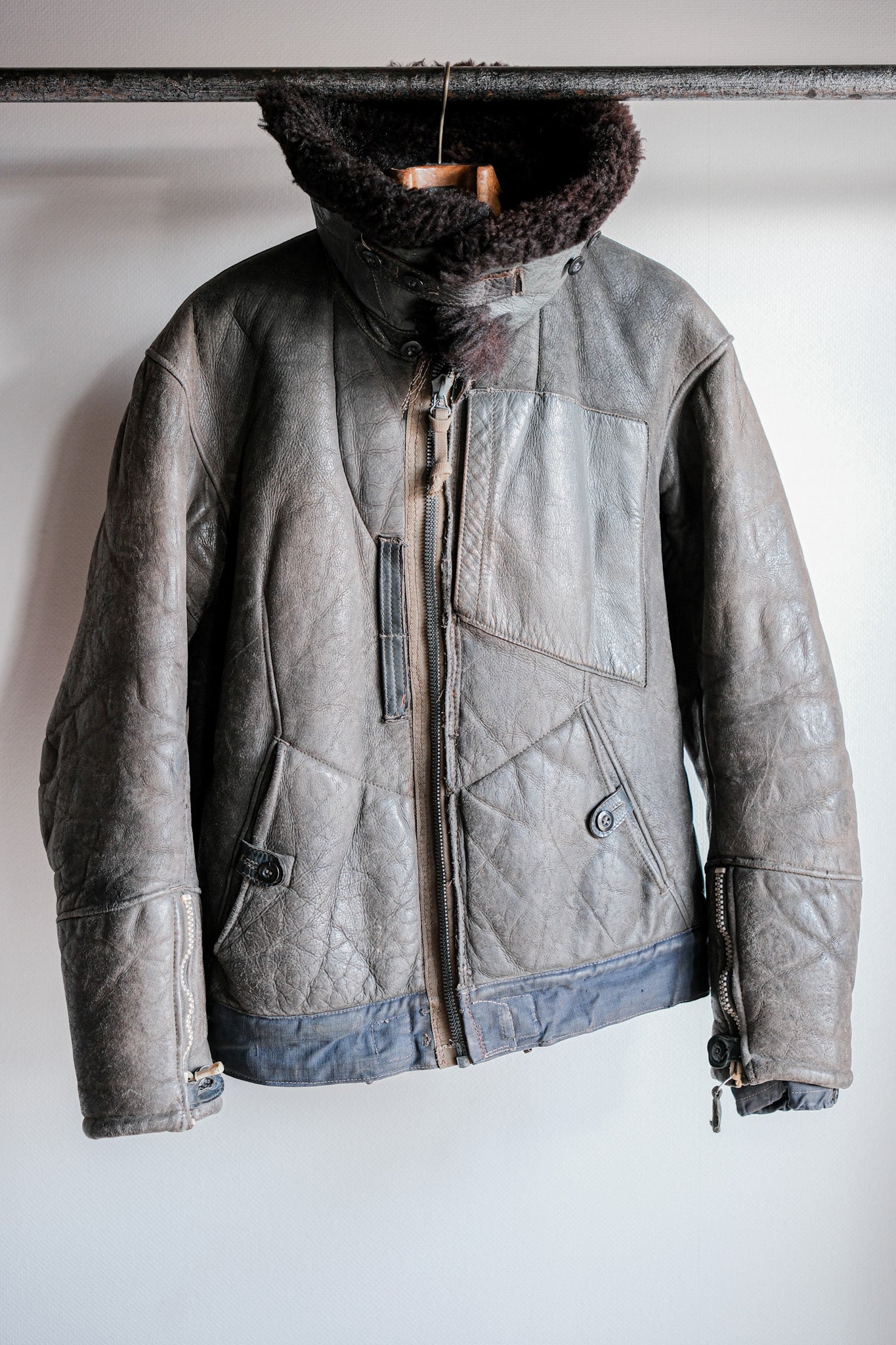 【~40's】WWⅡ German Air Force Winter Flight Jacket "Luftwaffe"