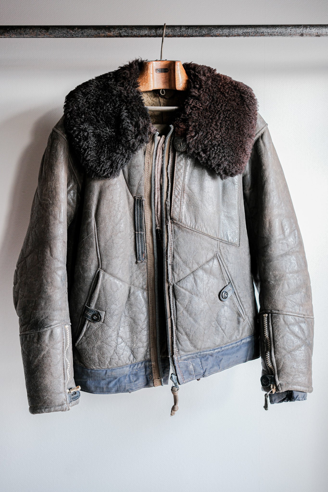 【~40's】WWⅡ German Air Force Winter Flight Jacket "Luftwaffe"