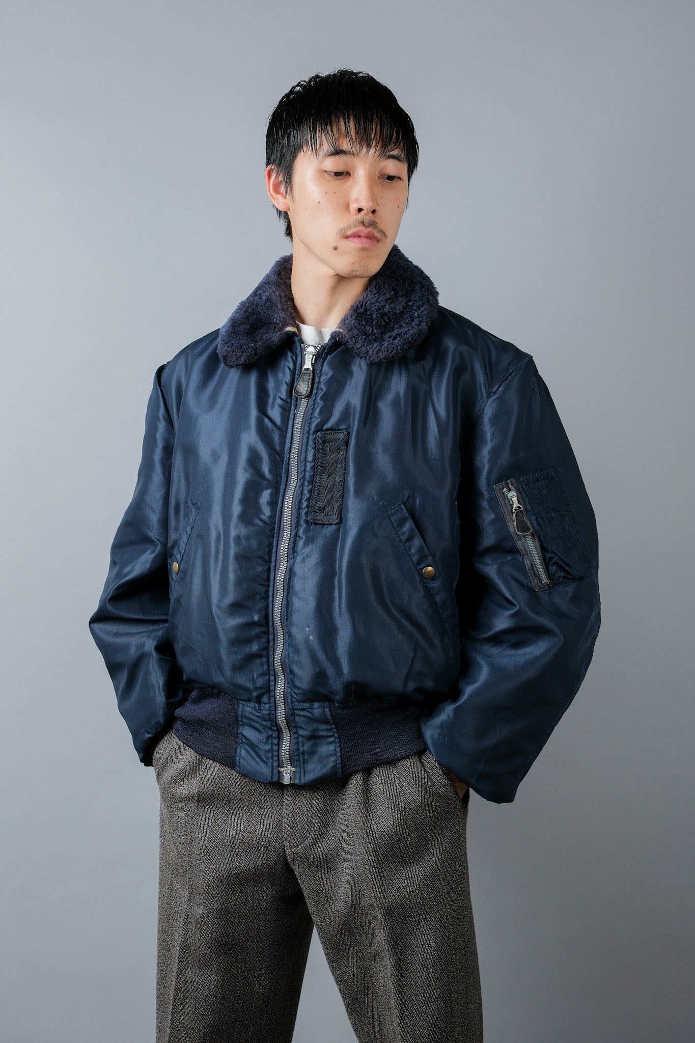 【~50's】U.S.AIR FORCE Type B-15C Flight Jacket Size.40