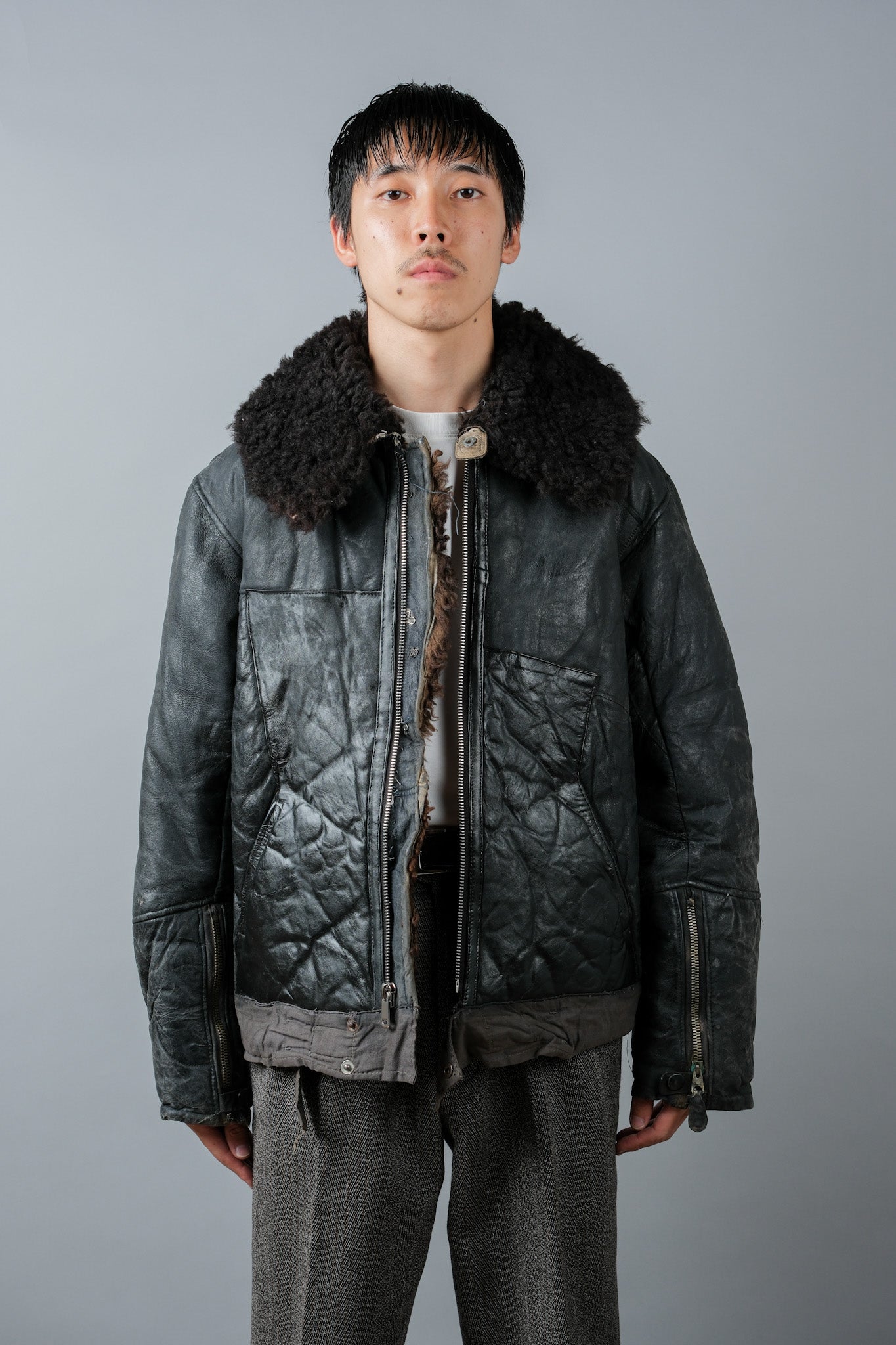 【~40's】WWⅡ German Air Force Winter Flight Jacket "Luftwaffe"