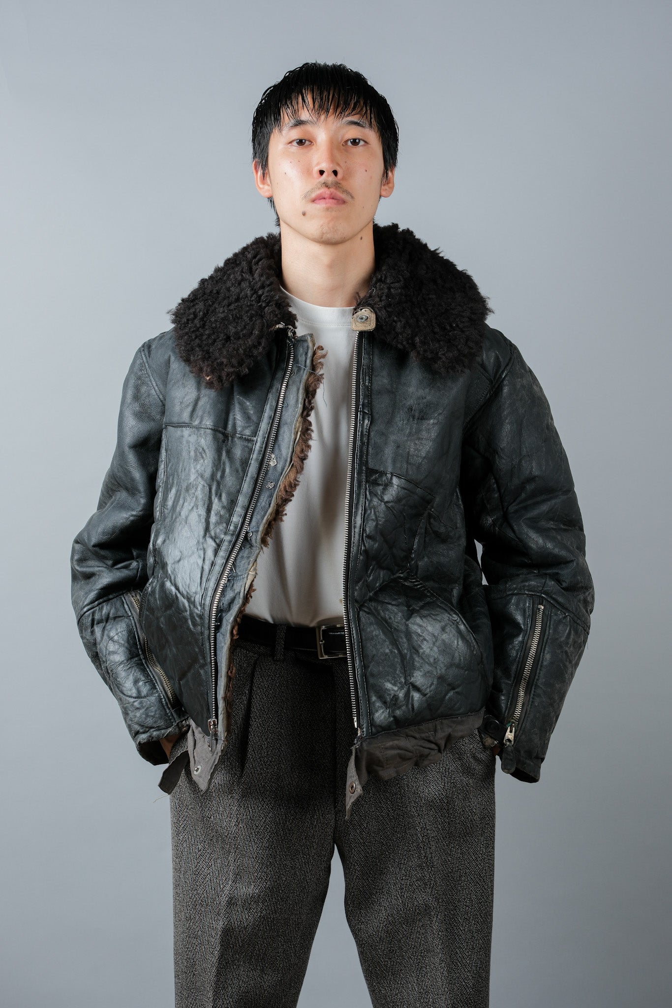 【~40's】WWⅡ German Air Force Winter Flight Jacket "Luftwaffe"