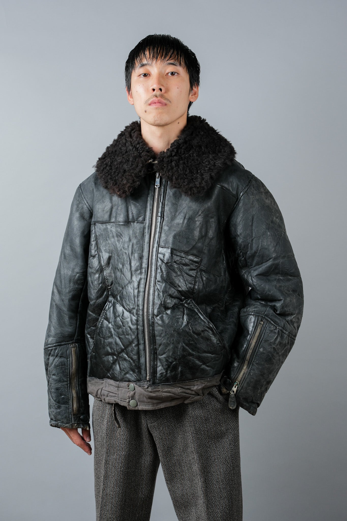 【~40's】WWⅡ German Air Force Winter Flight Jacket "Luftwaffe"