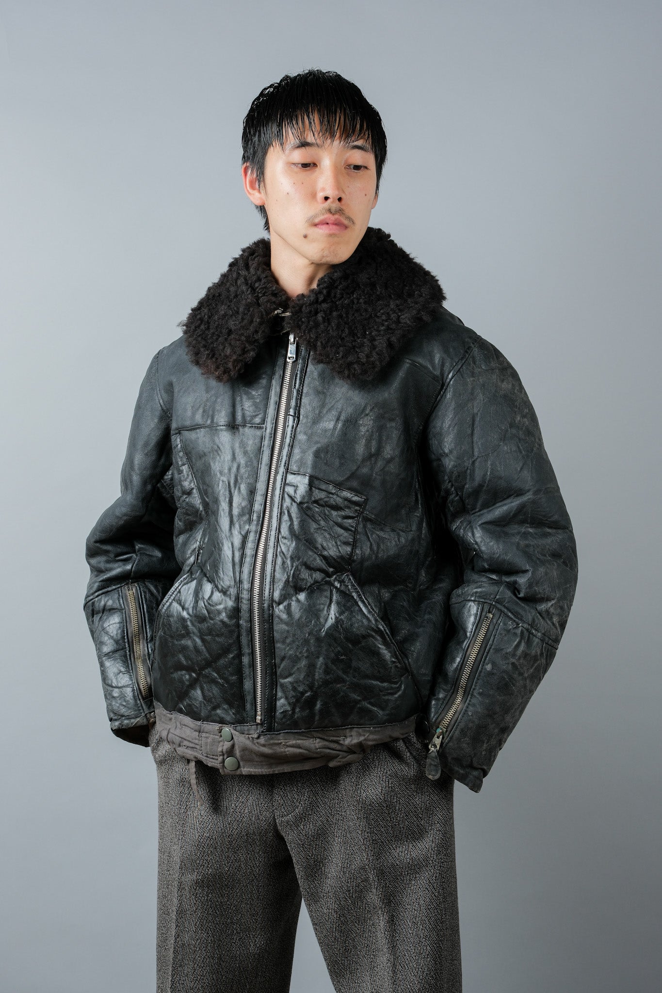 【~40's】WWⅡ German Air Force Winter Flight Jacket "Luftwaffe"