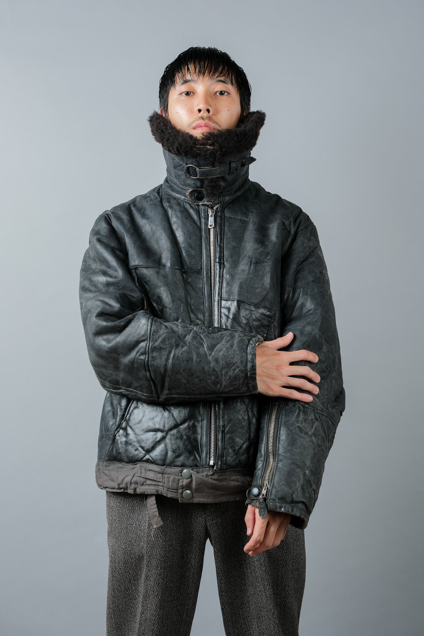 【~40's】WWⅡ German Air Force Winter Flight Jacket "Luftwaffe"