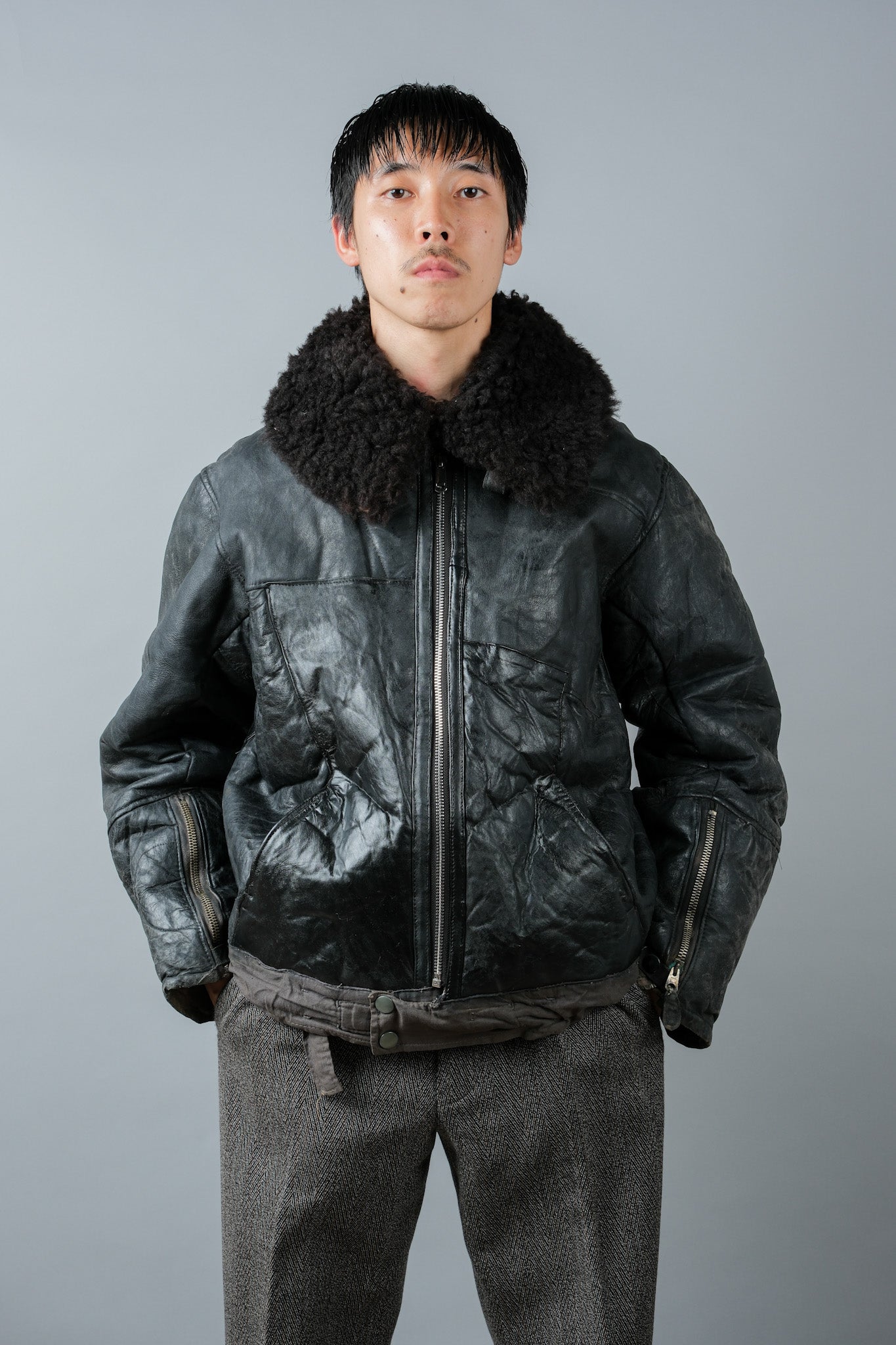 【~40's】WWⅡ German Air Force Winter Flight Jacket "Luftwaffe"