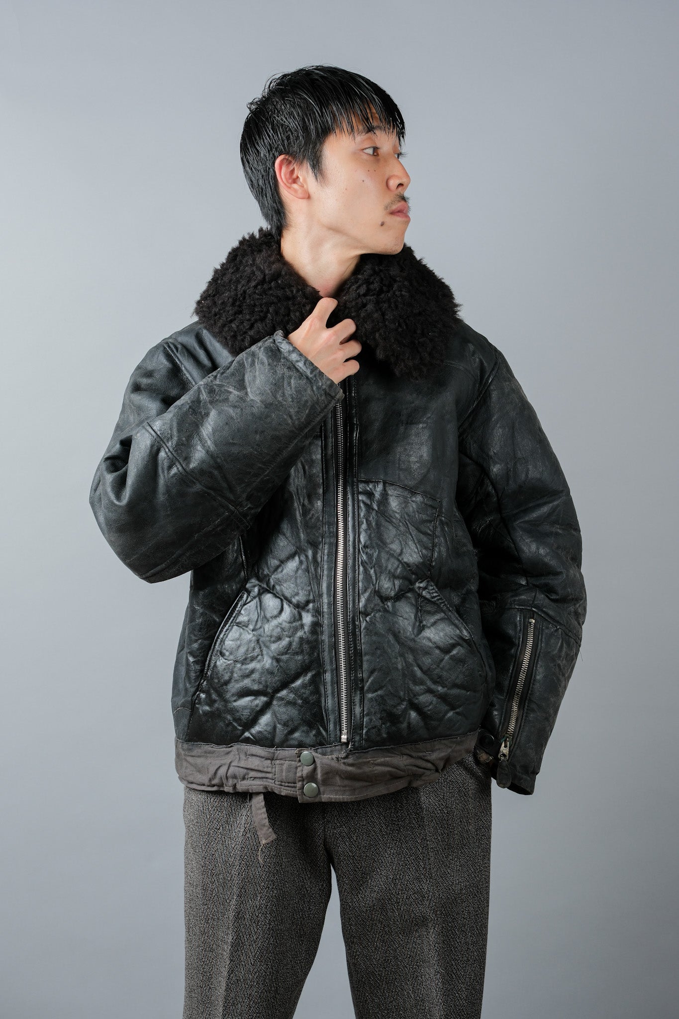 【~40's】WWⅡ German Air Force Winter Flight Jacket "Luftwaffe"