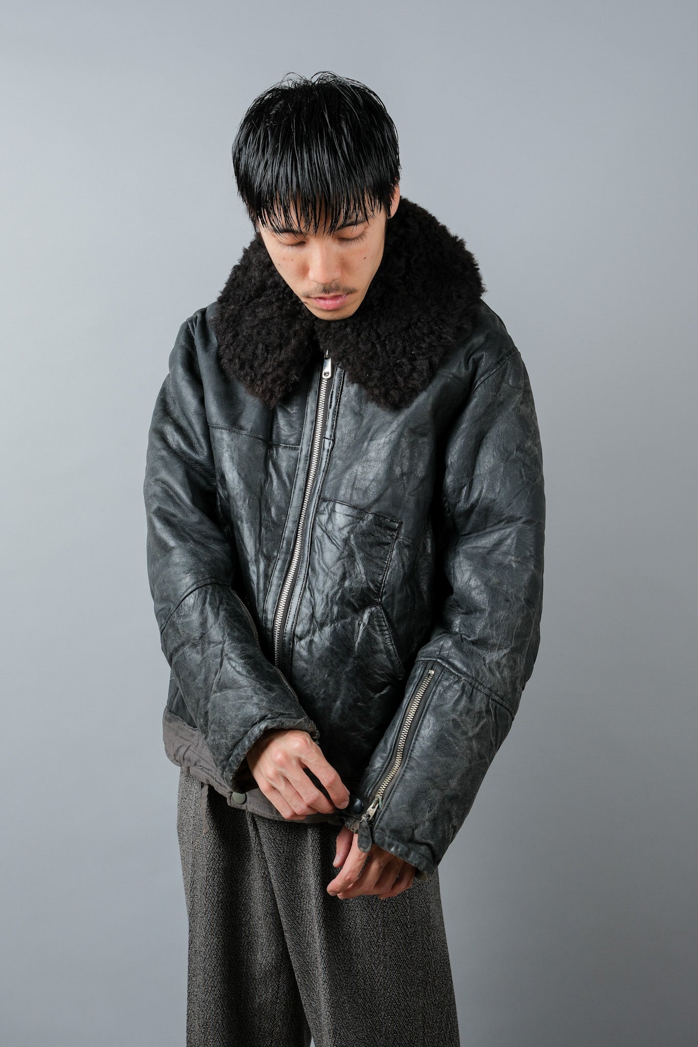 【~40's】WWⅡ German Air Force Winter Flight Jacket "Luftwaffe"