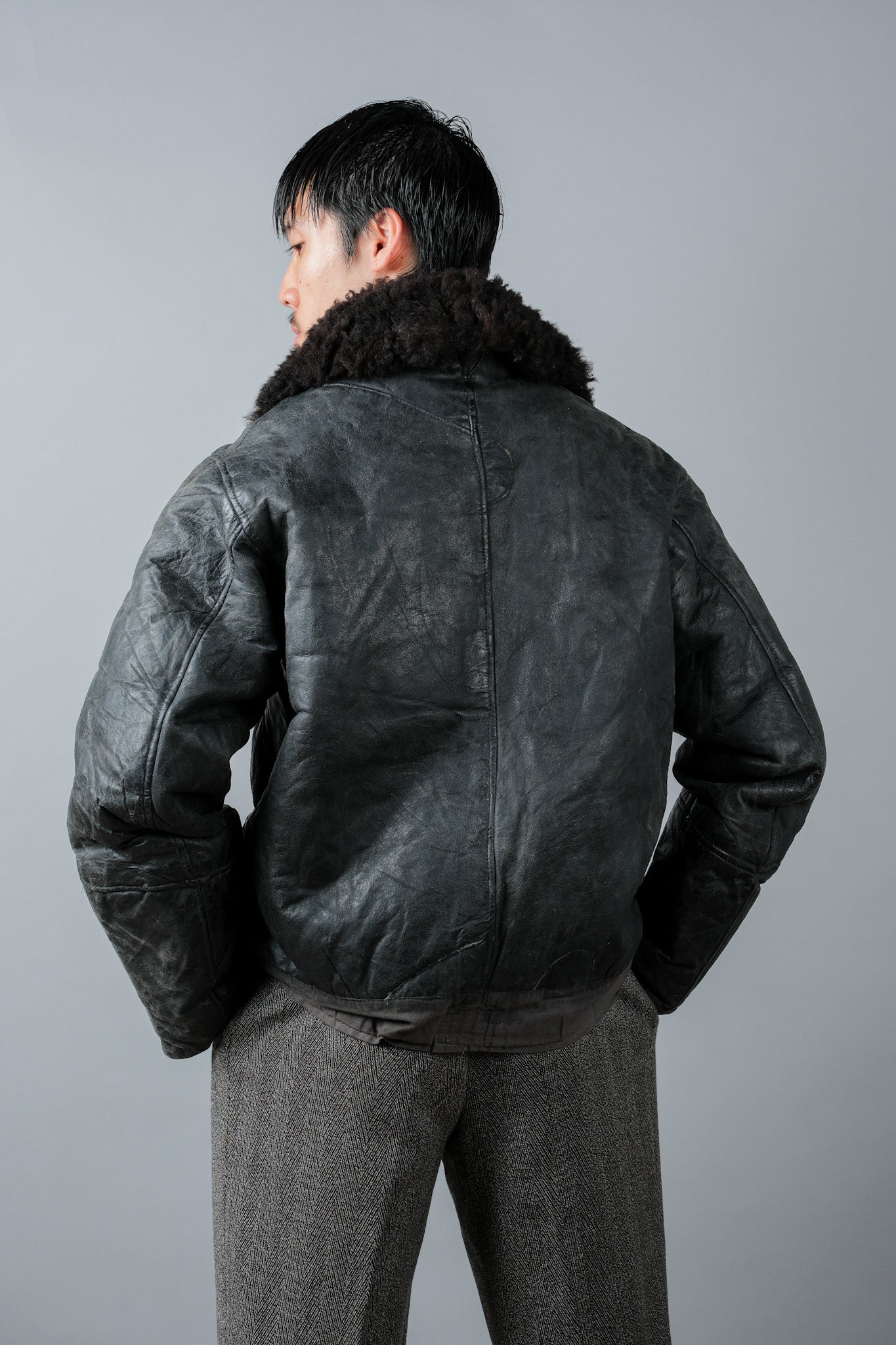 【~40's】WWⅡ German Air Force Winter Flight Jacket "Luftwaffe"