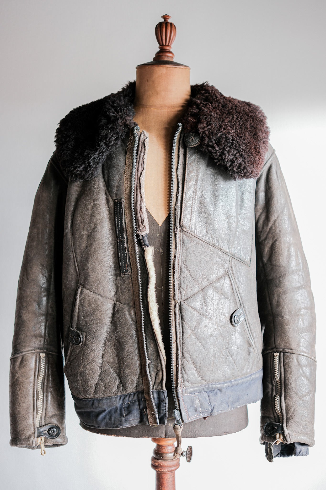 【~40's】WWⅡ German Air Force Winter Flight Jacket "Luftwaffe"