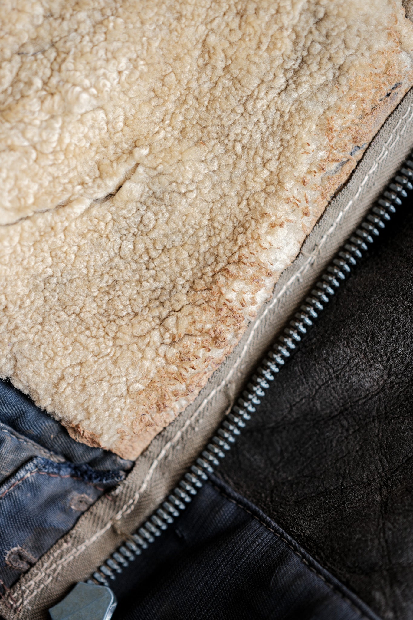 【~40's】WWⅡ German Air Force Winter Flight Jacket "Luftwaffe"