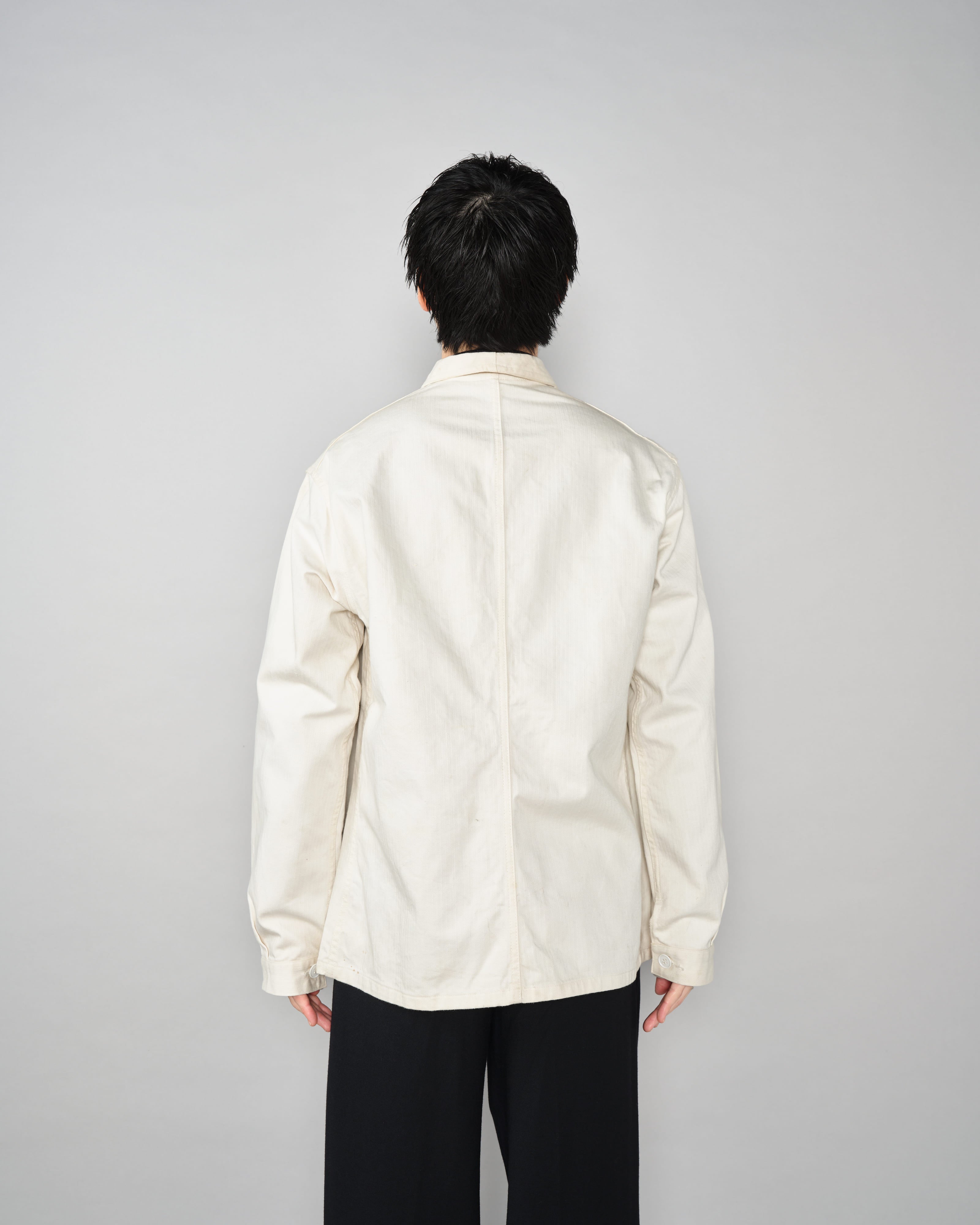 【~50's】French Vintage HBT Cotton Work Jacket "Vulcain"