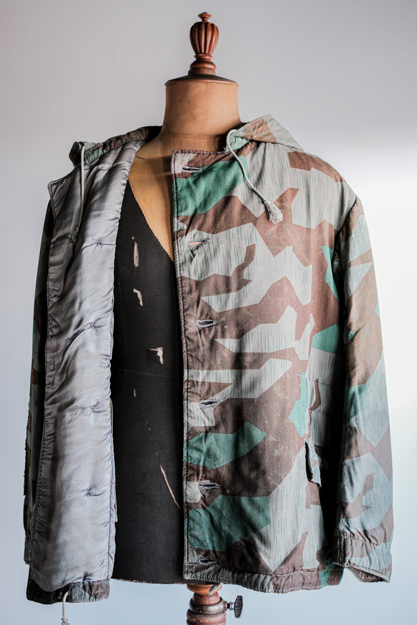 【~40's】WWⅡ German Army Splinter Camouflage 43 Pattern Winter Parka