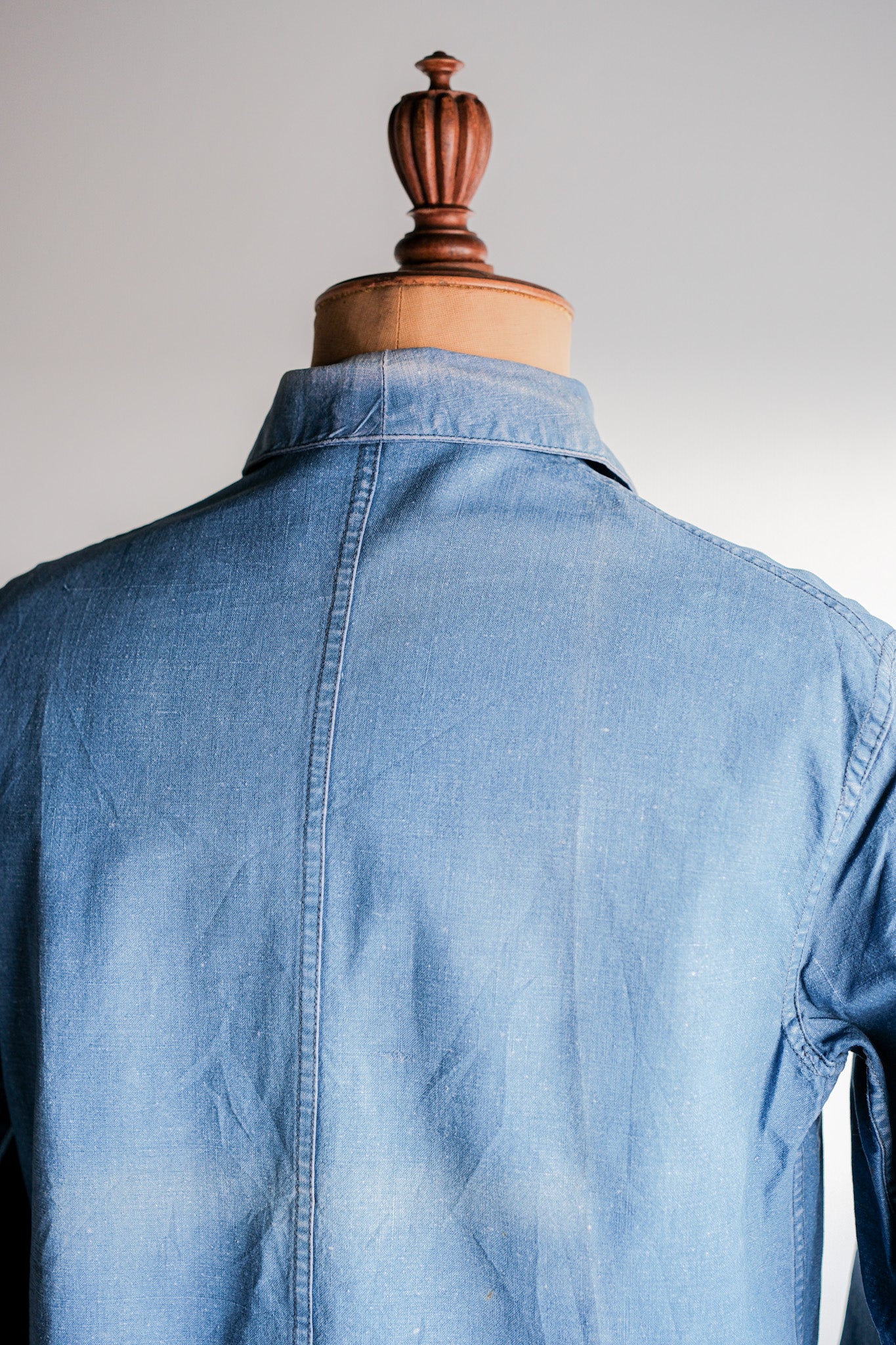 【~40's】French Vintage Indigo Linen Work Jacket
