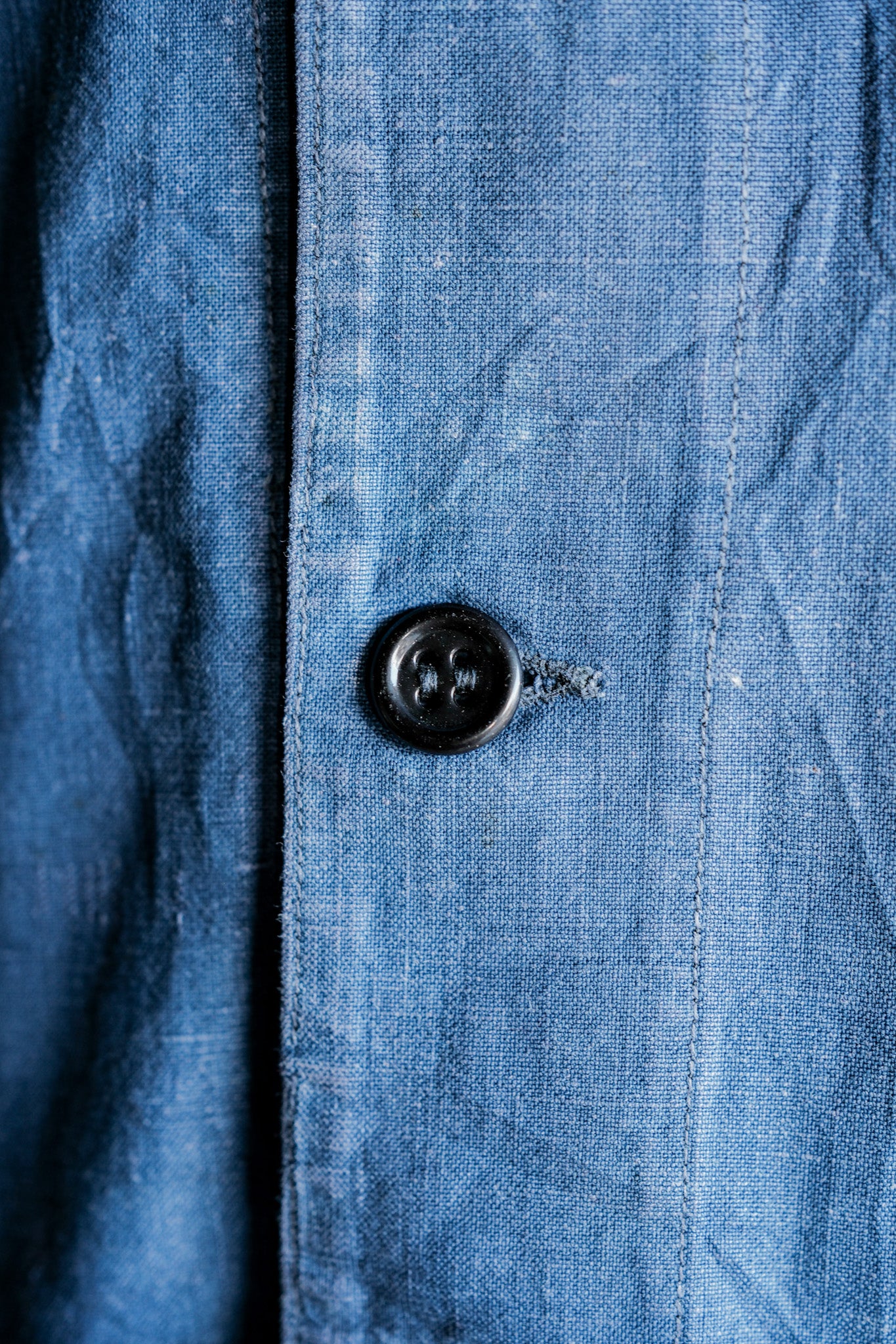 【~40's】French Vintage Indigo Linen Work Jacket