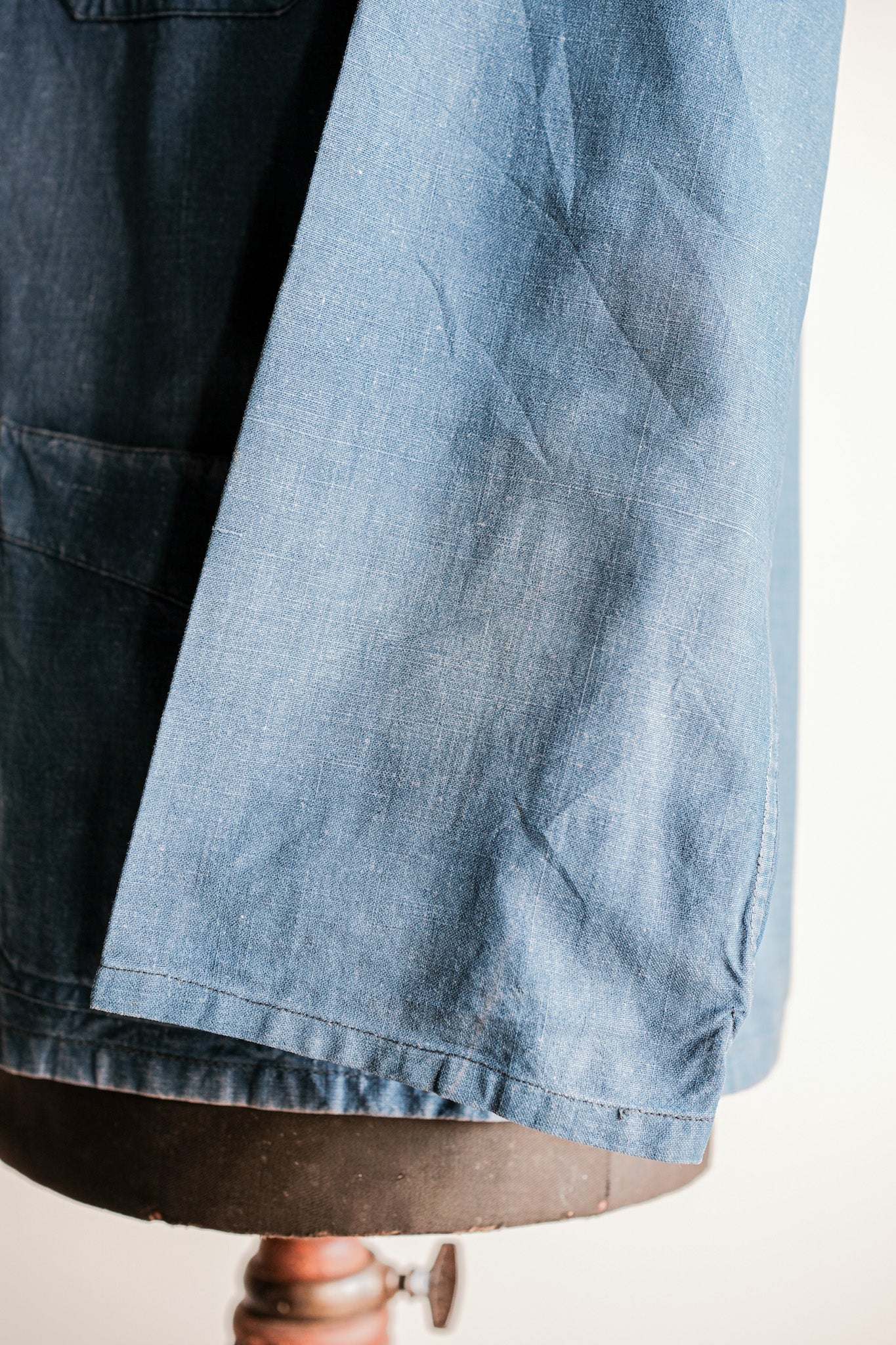 【~40's】French Vintage Indigo Linen Work Jacket