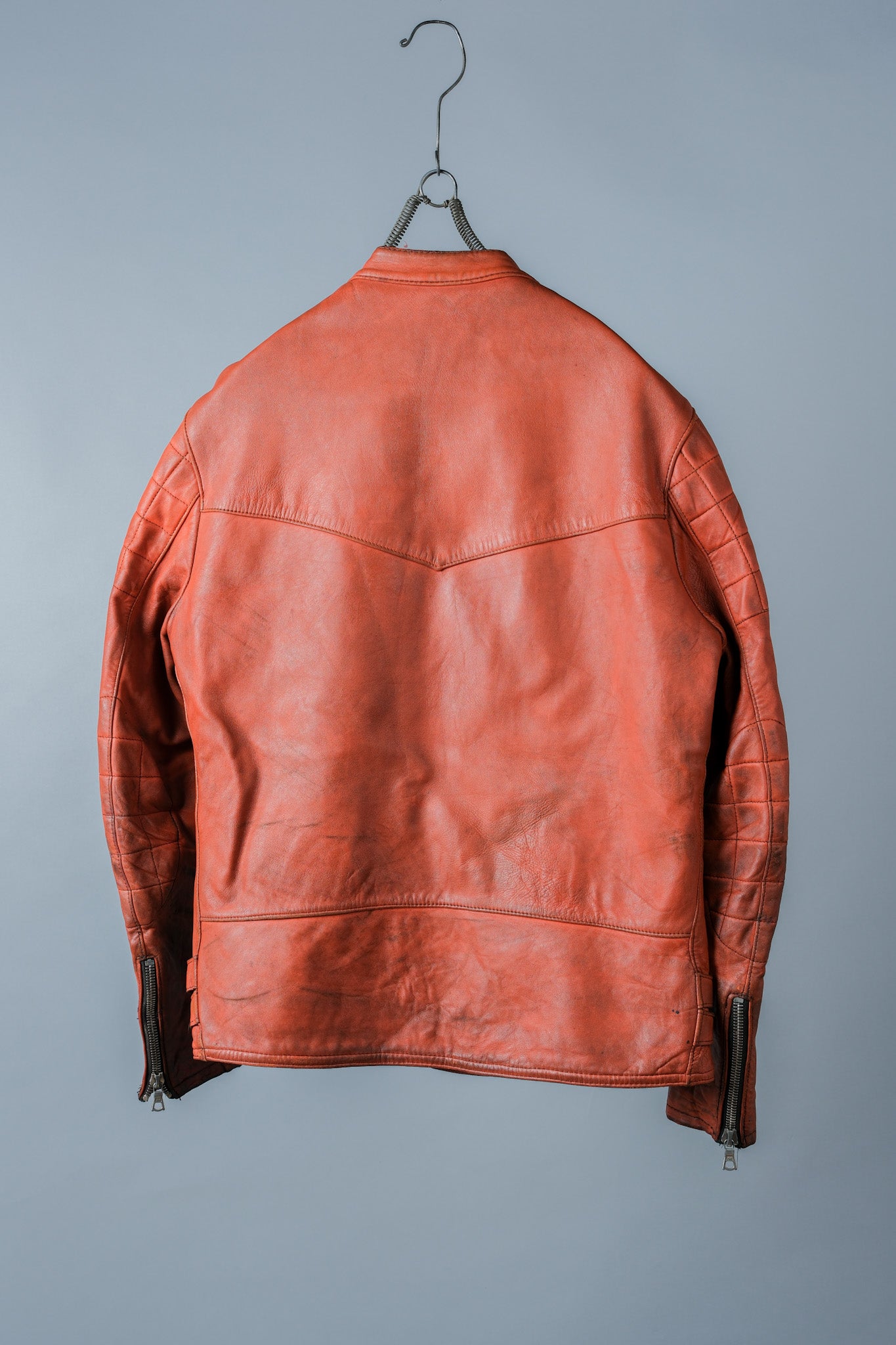 【~60's】French Vintage Leather Riders Jacket "Jacques Icek"