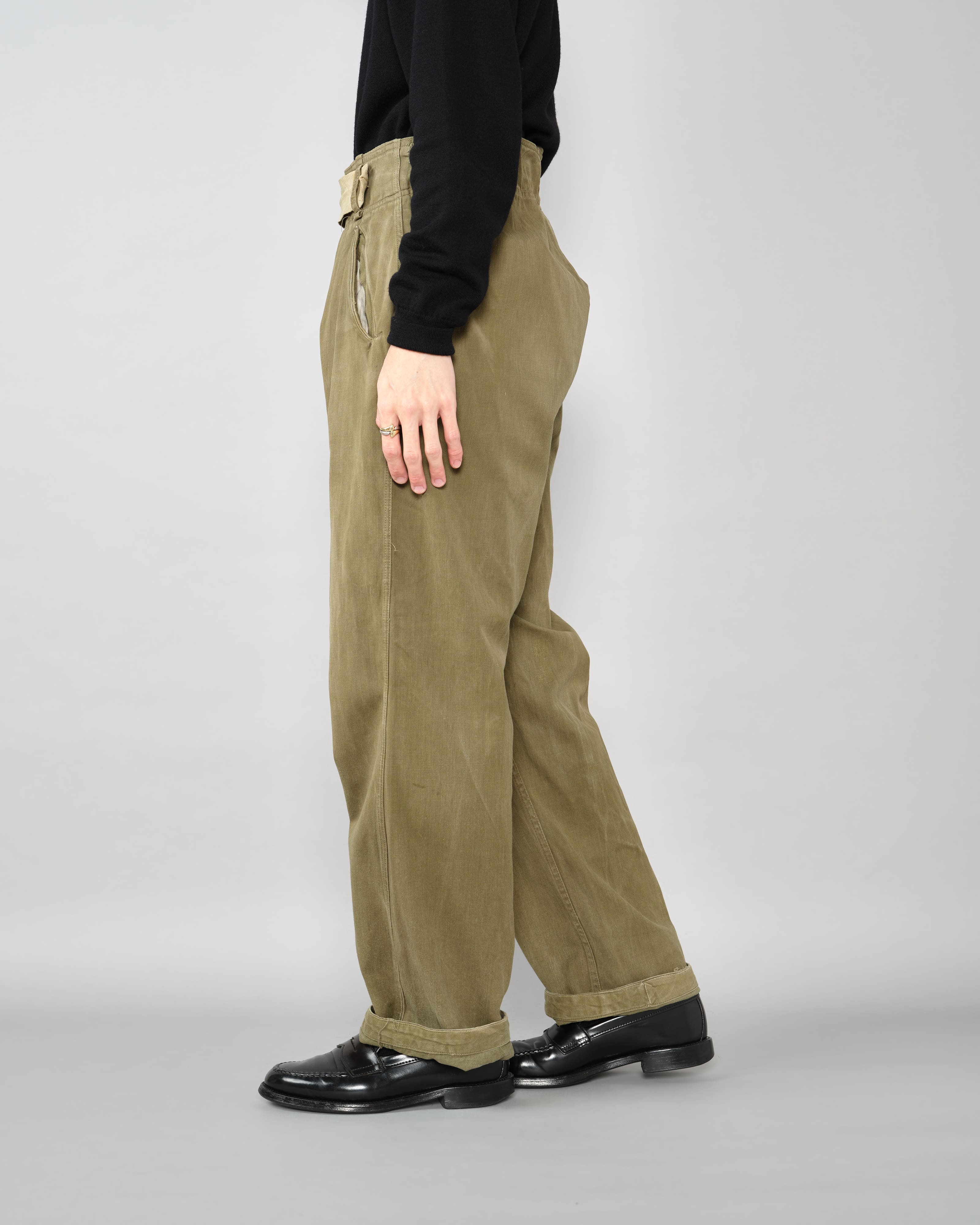 【~40's】WWII German Army Tropical Field Trousers "Wehrmacht"