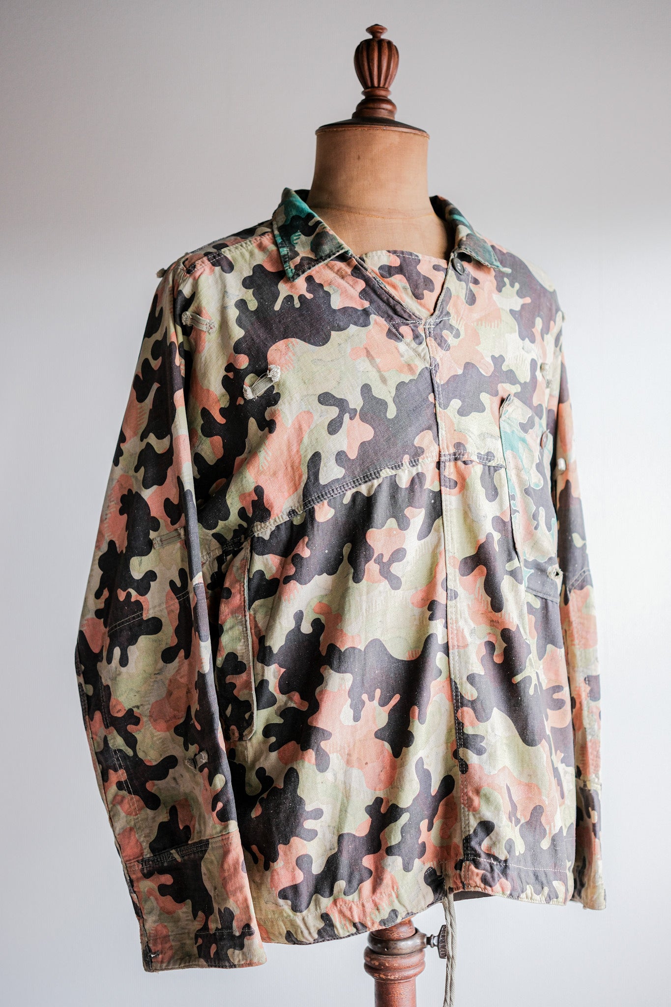 【~50's】Czechoslovakian Army Dubaky Camouflage Reversible Smock