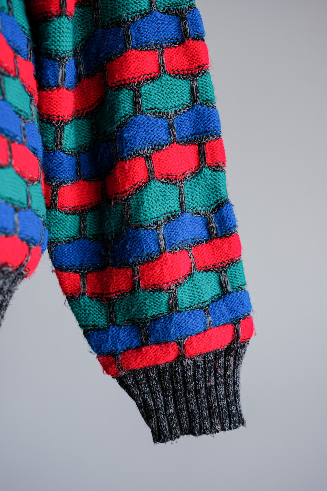 【~90's】American Vintage Acrylic Patterned Sweater Size.LARGE