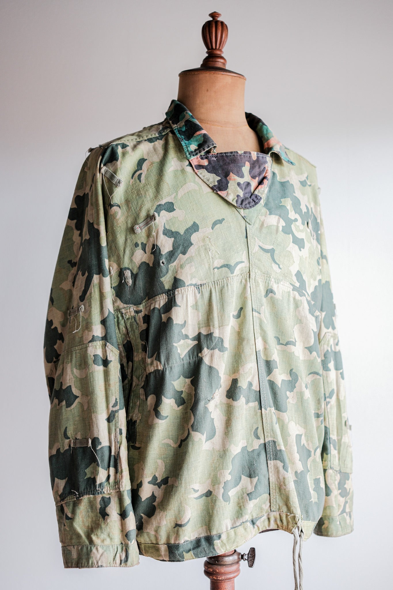 【~50's】Czechoslovakian Army Dubaky Camouflage Reversible Smock