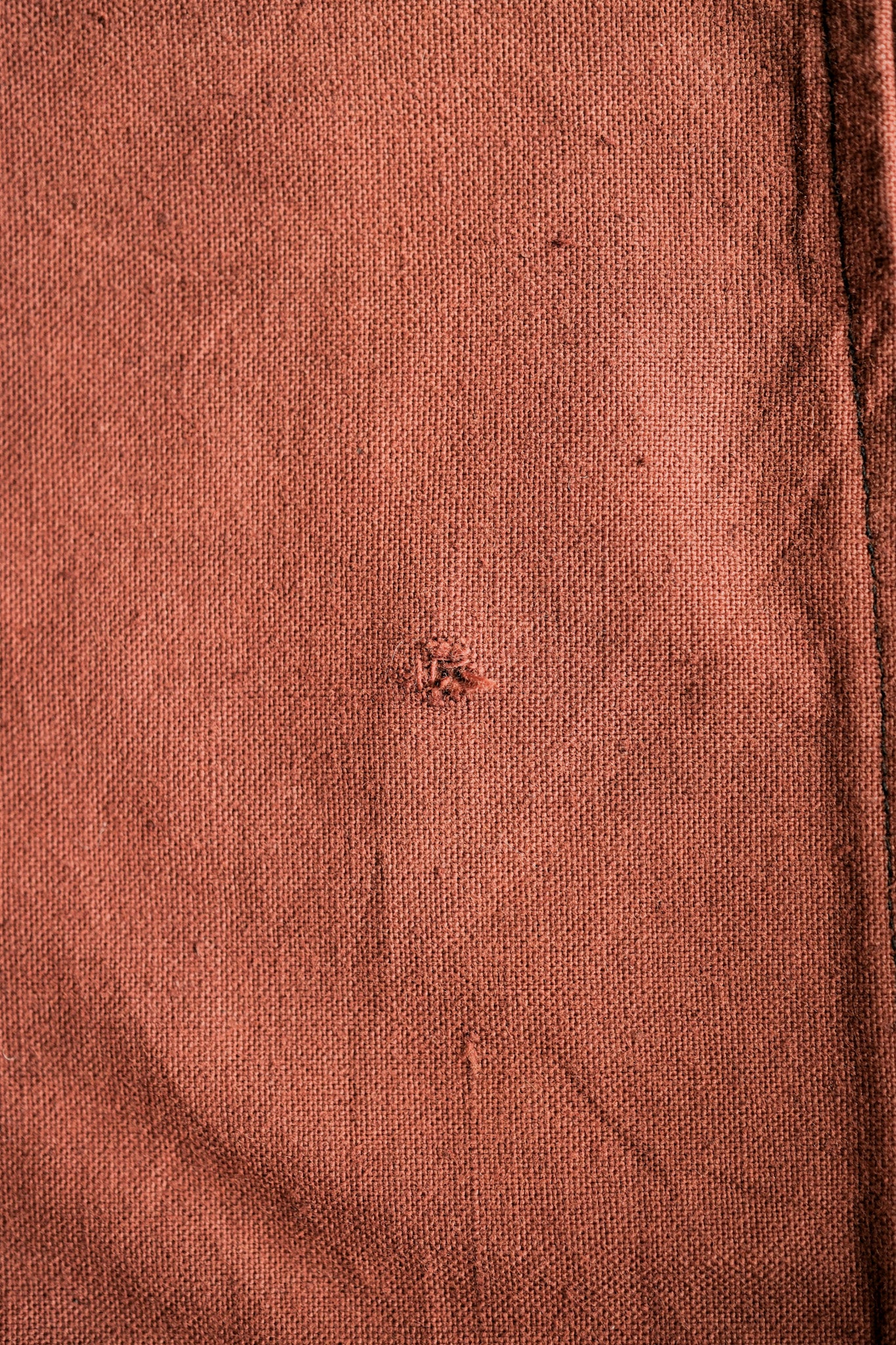 【~20's】French Vintage Reddish Brown Cotton Linen Hunting Jacket