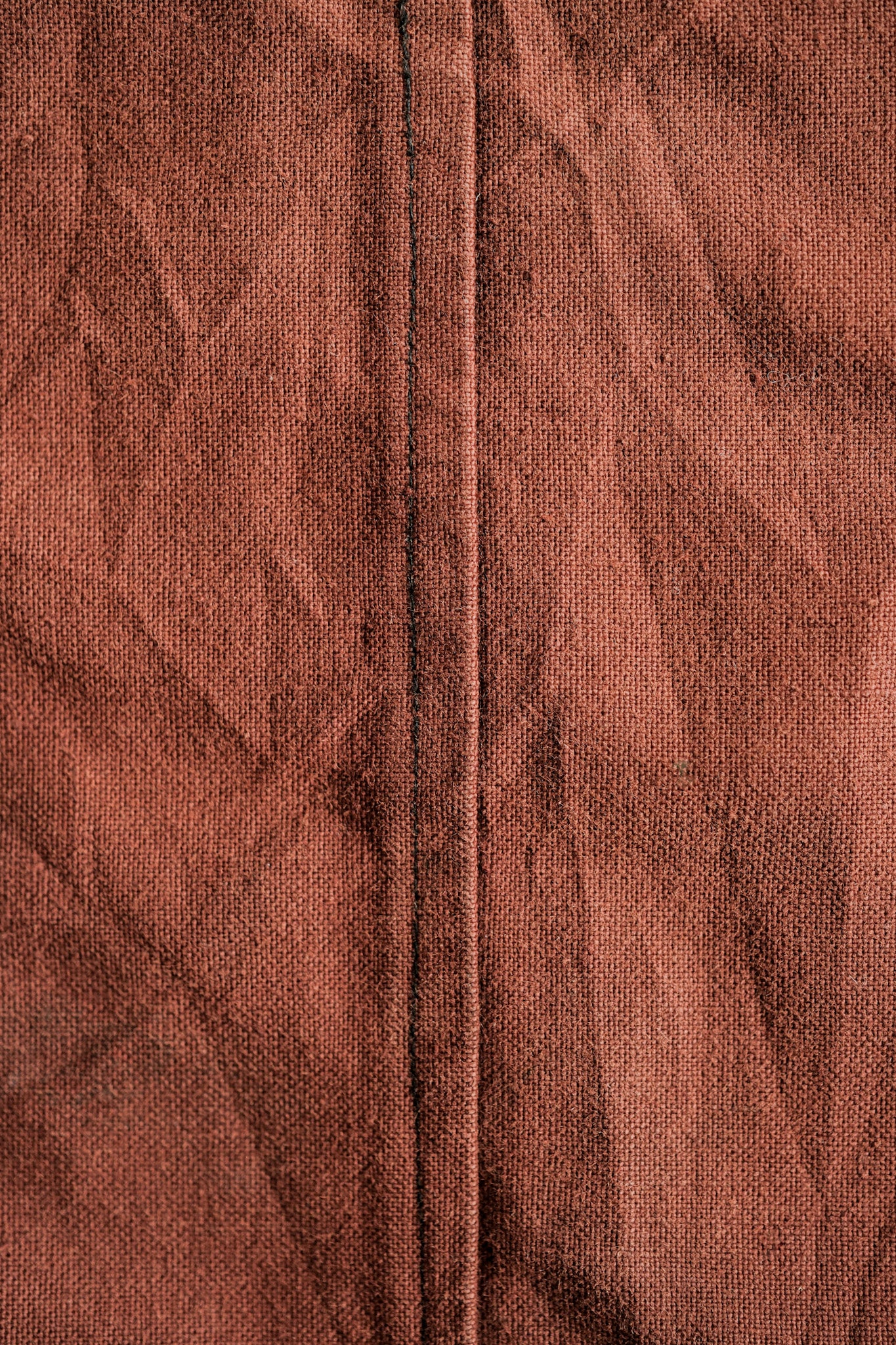 【~20's】French Vintage Reddish Brown Cotton Linen Hunting Jacket