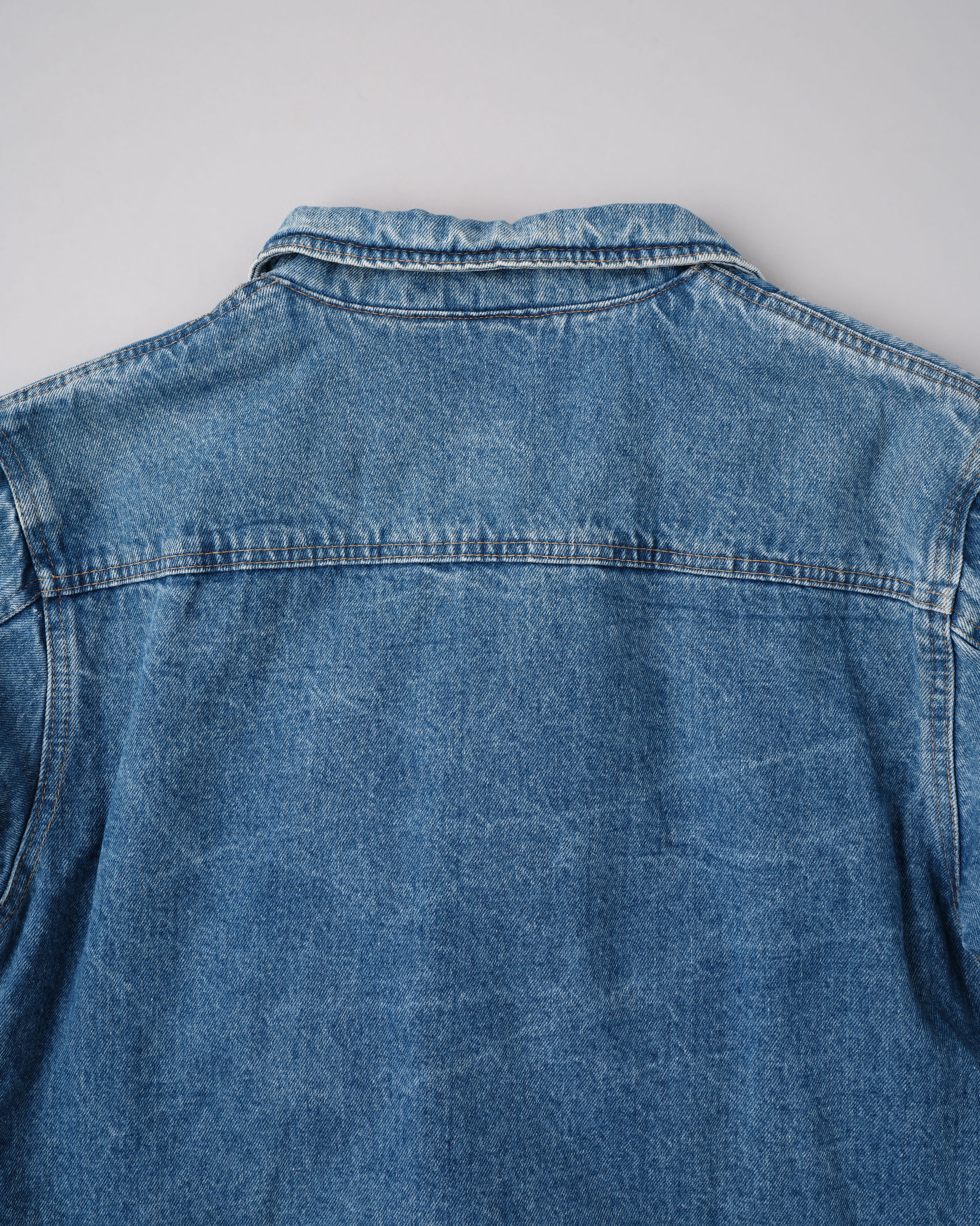 【~80’s】Italian Vintage D-ring Strap Front Design Denim Blouson Size.44