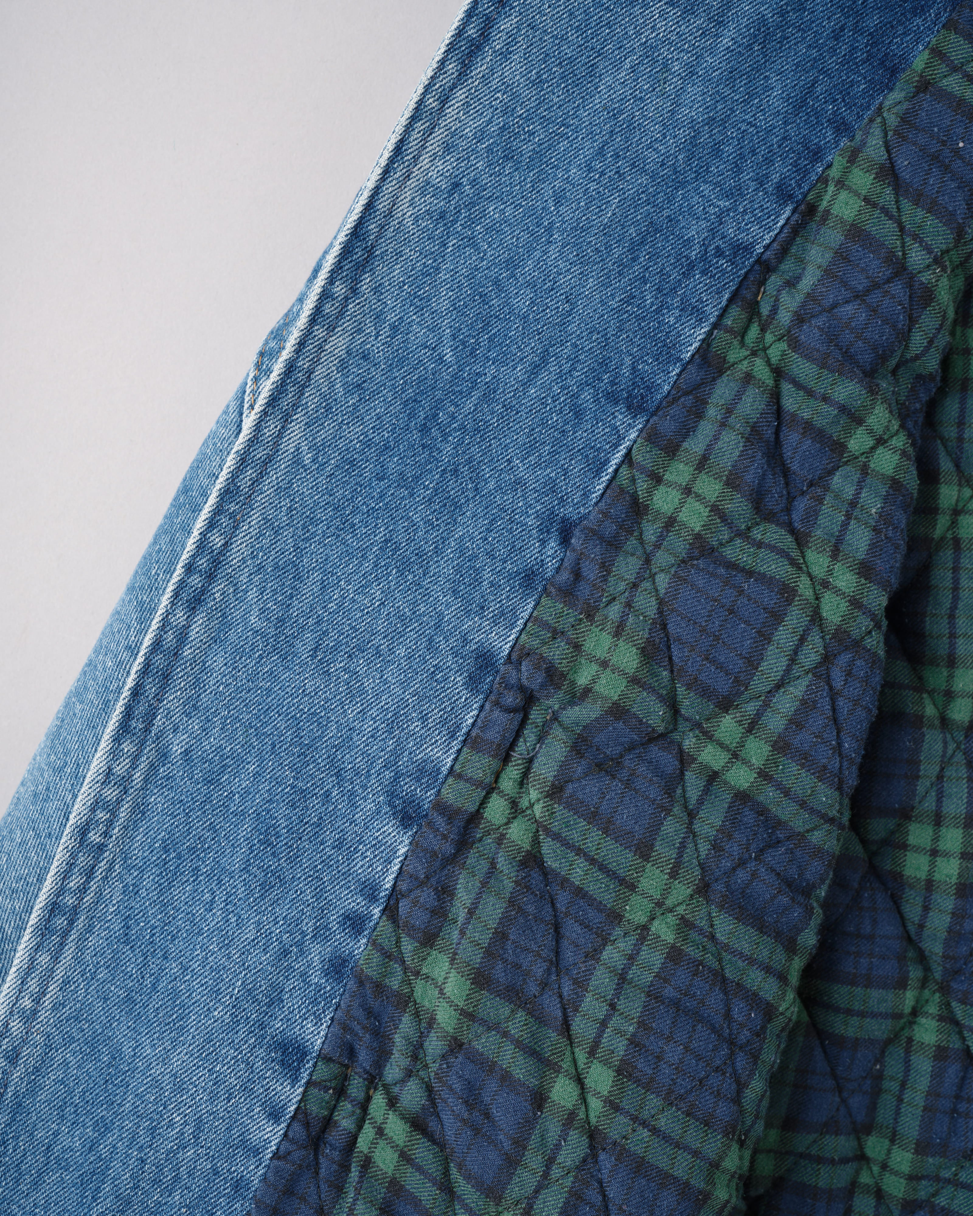 【~80’s】Italian Vintage D-ring Strap Front Design Denim Blouson Size.44