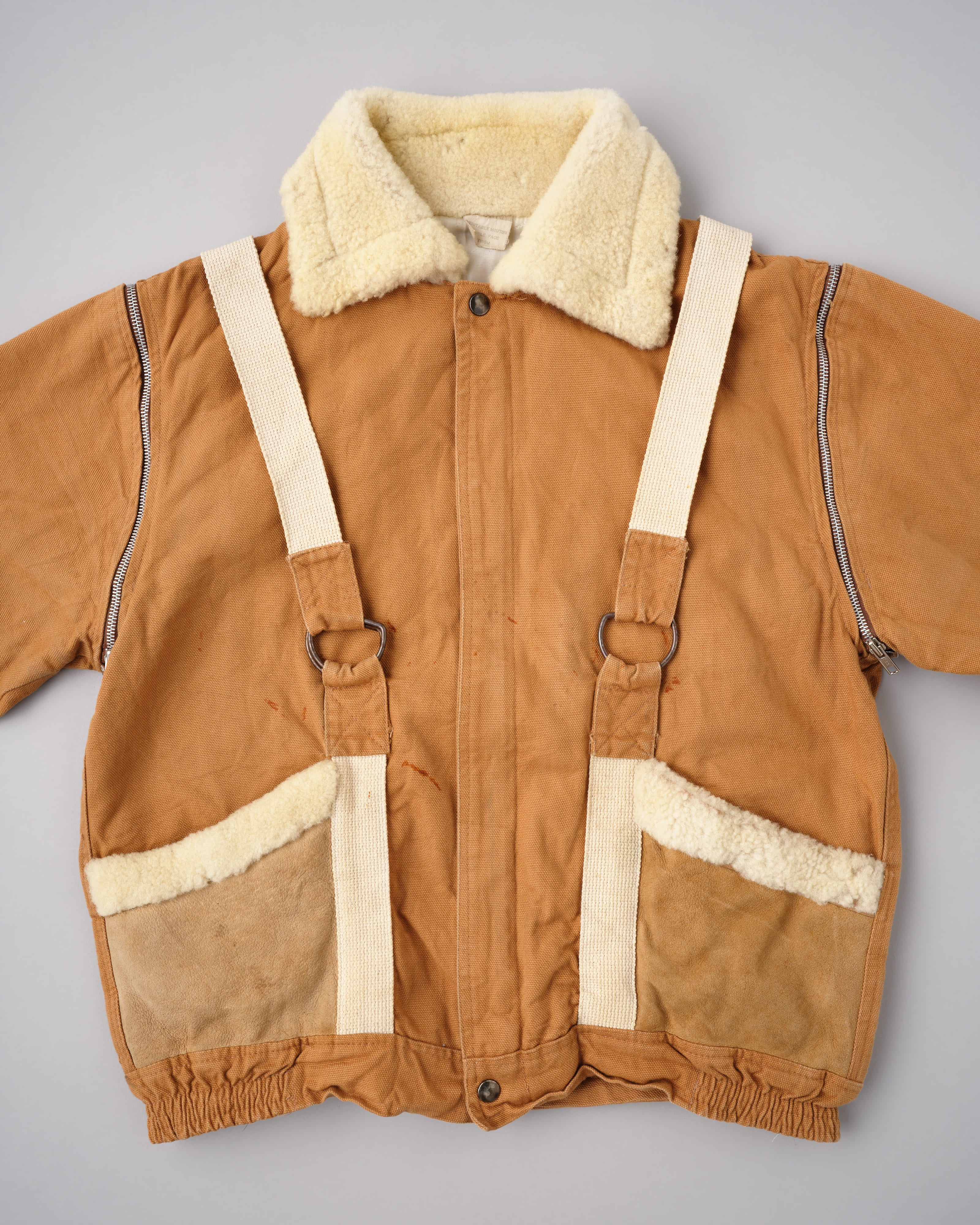 【~80’s】French Vintage Deformed Design Detachable Sleeve Blouson