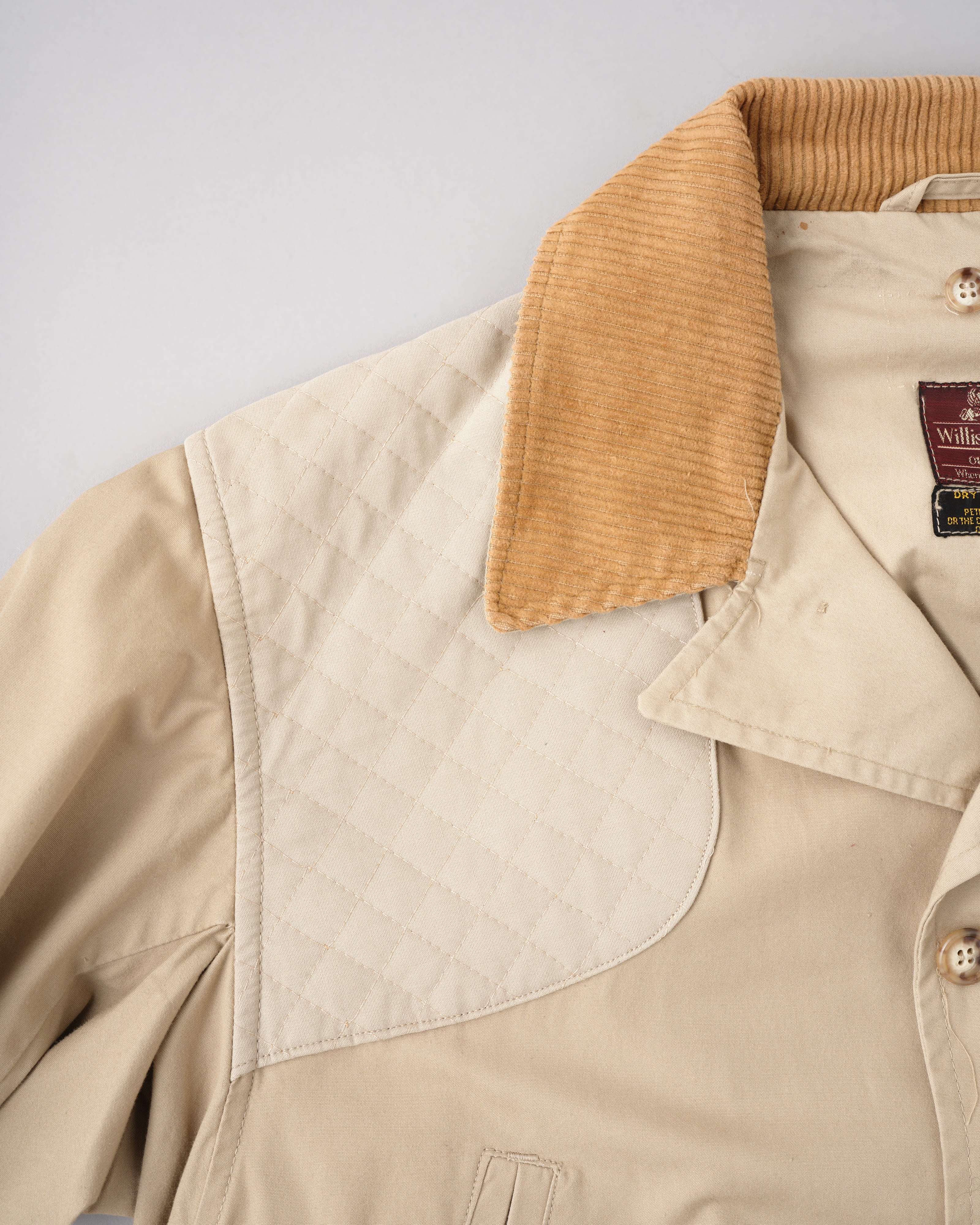 【~80's】Vintage Willis&Geiger Bush Poplin Quail Coat Size.44 "Made in U.S.A."