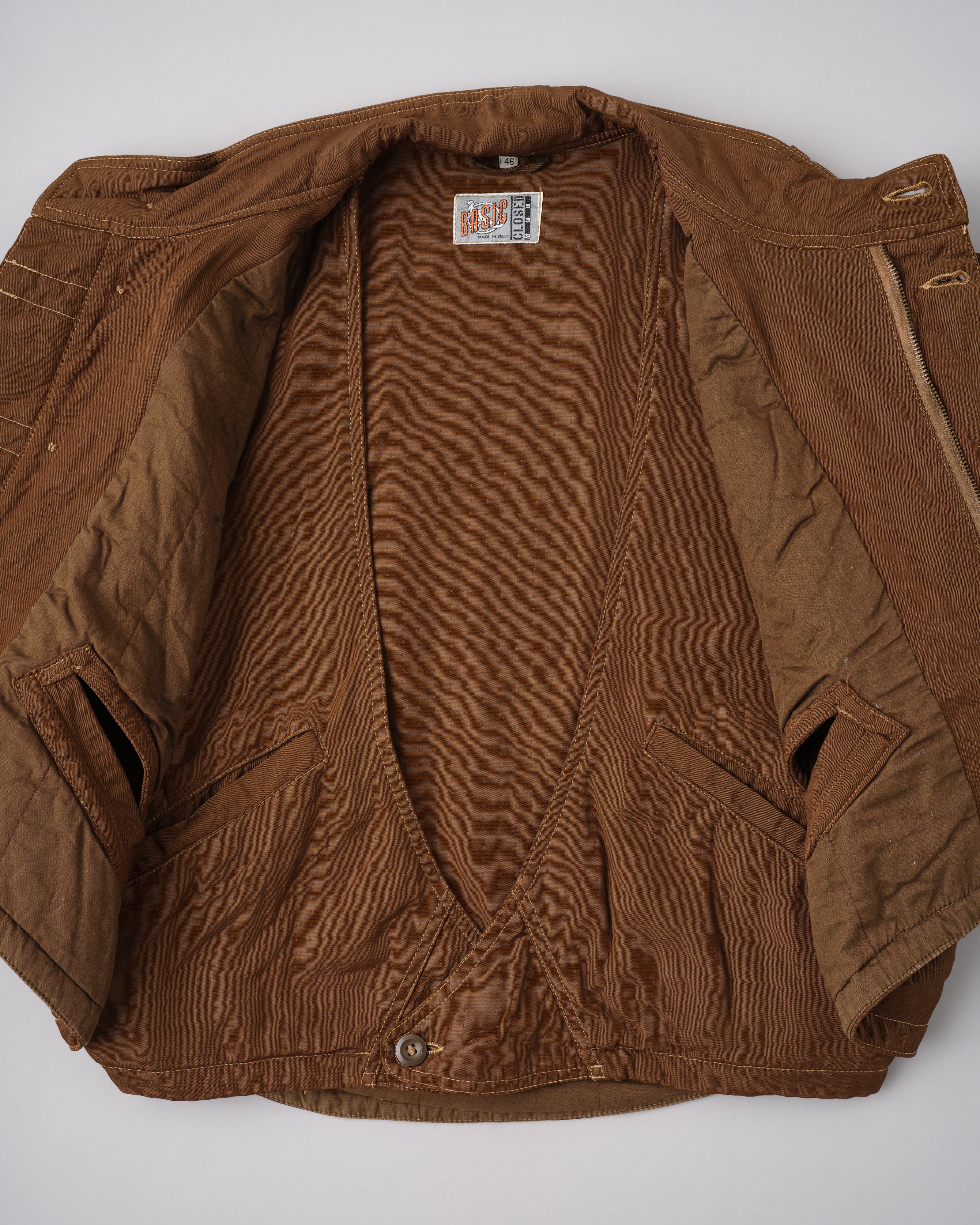 【~80's】Old Marithé François Girbaud Closed Deformed Design Short Jacket Size.46