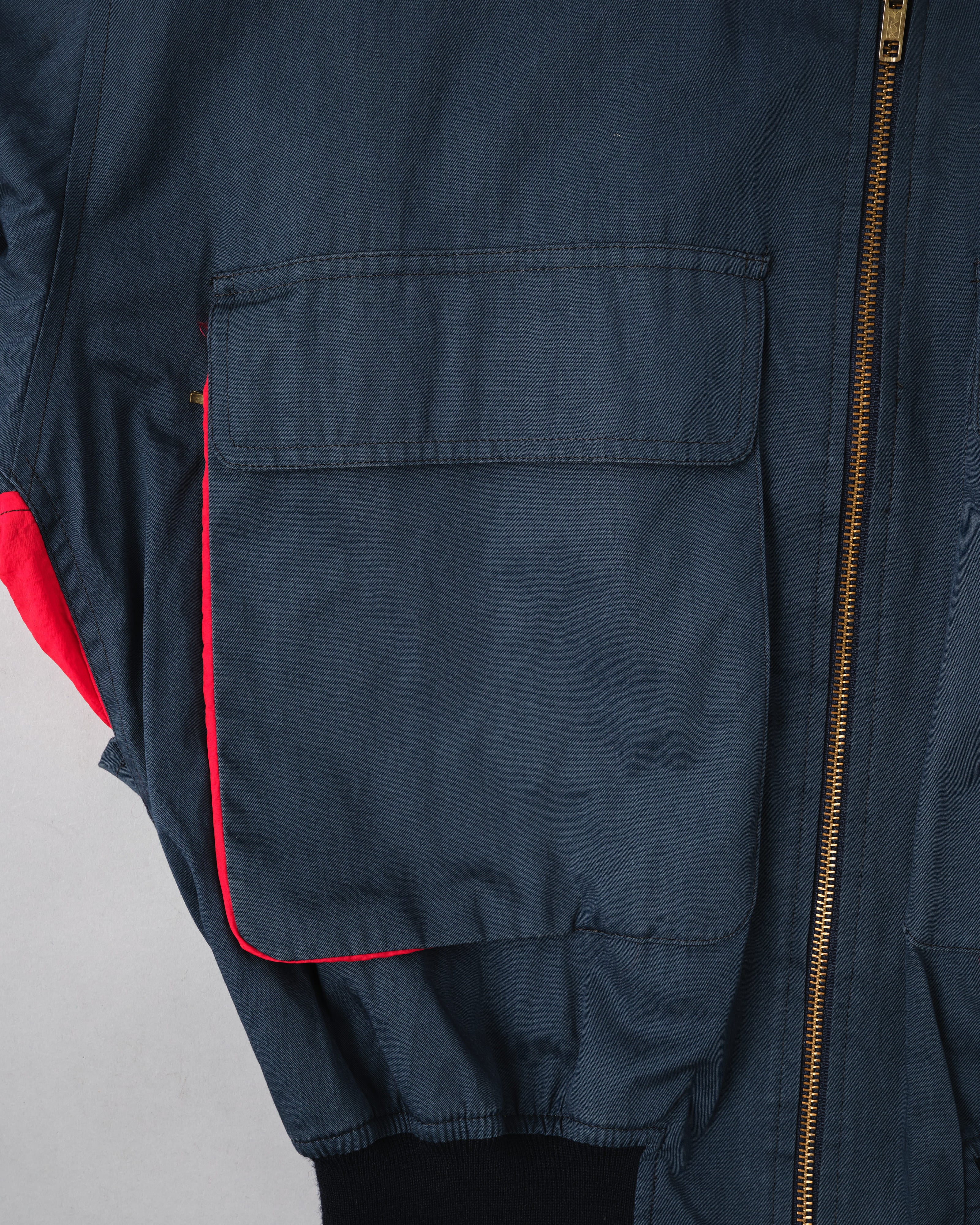 【~80's】Vintage Façonnable Cotton Nylon Crazy Pattern Blouson Size.5