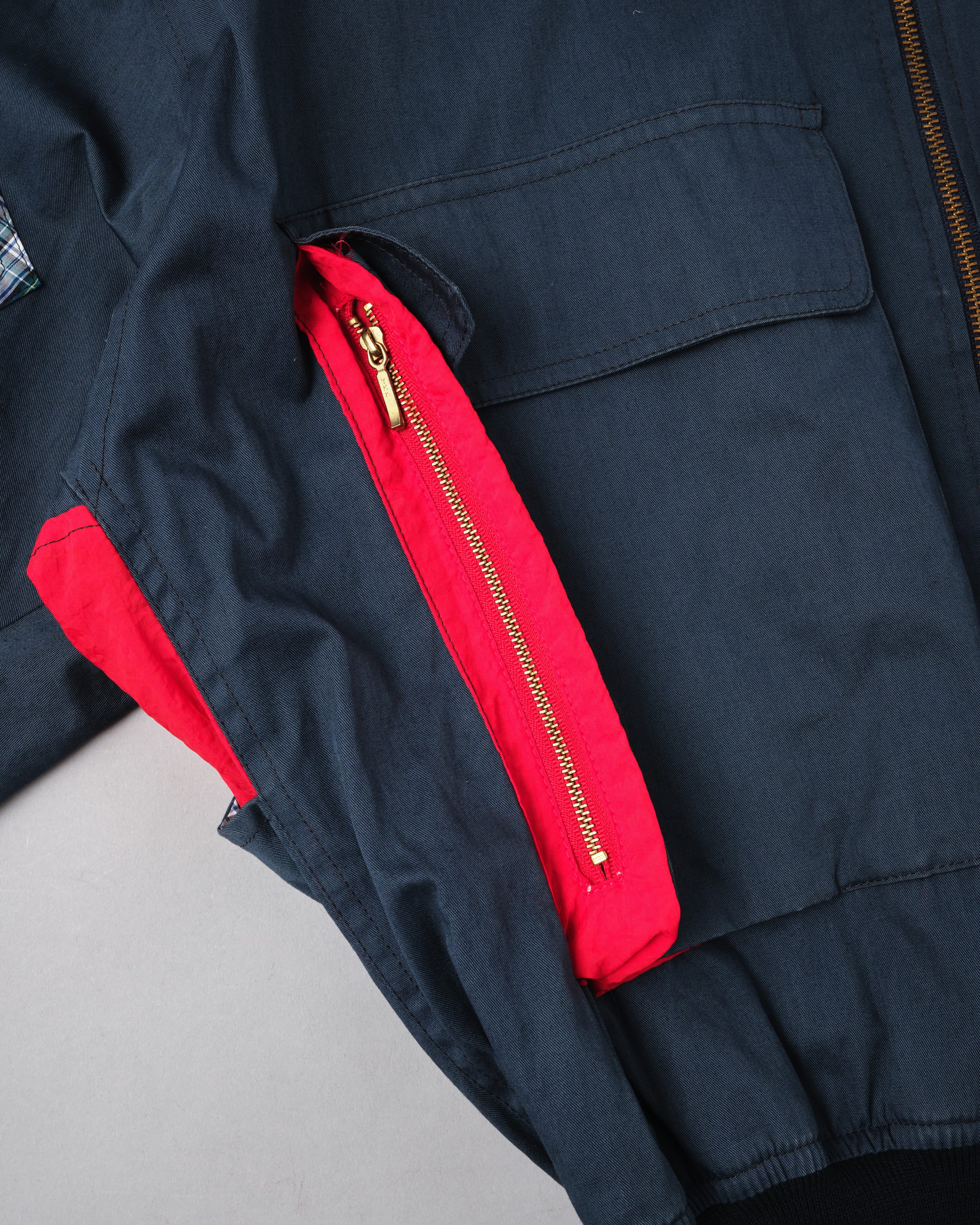 【~80's】Vintage Façonnable Cotton Nylon Crazy Pattern Blouson Size.5