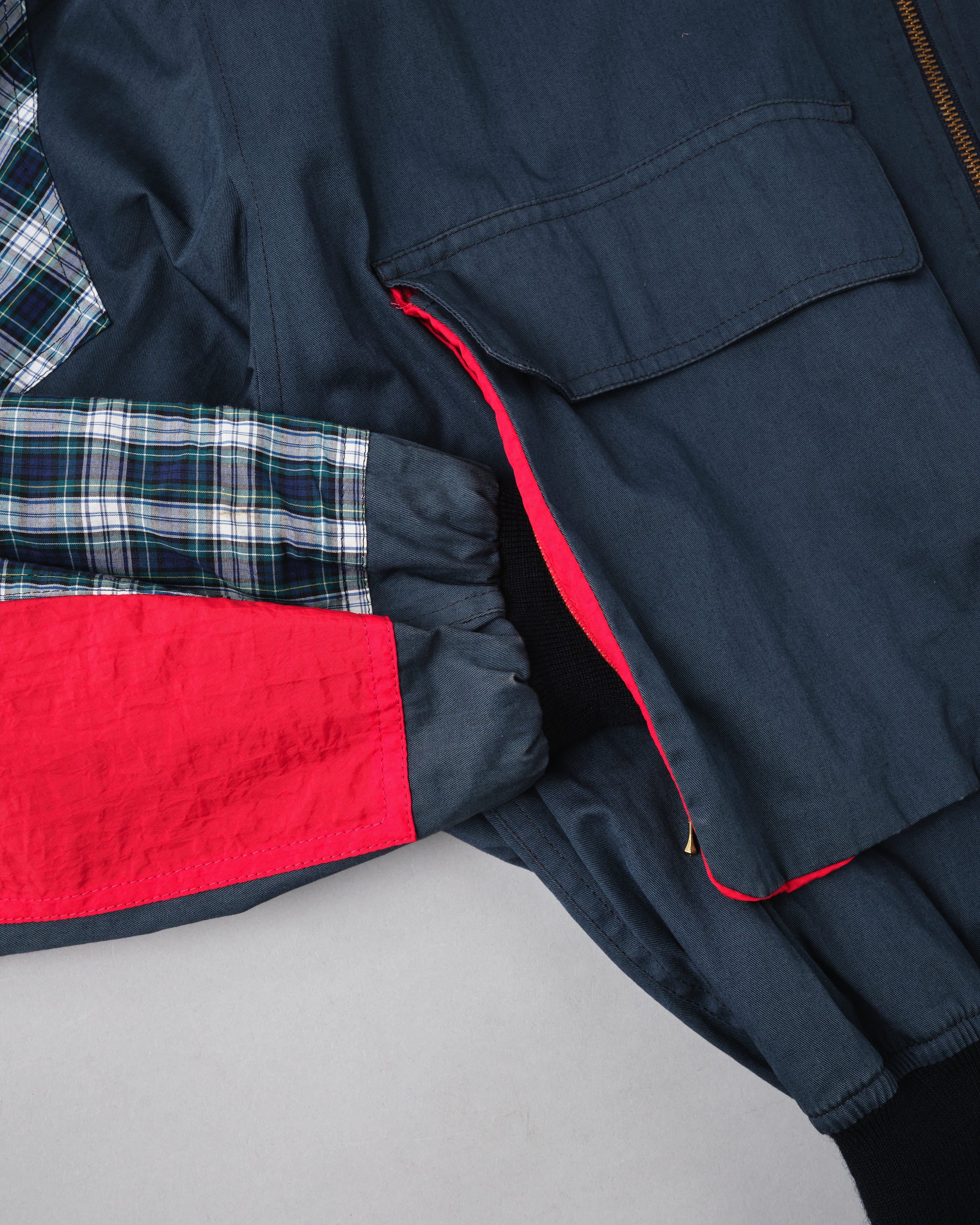 【~80's】Vintage Façonnable Cotton Nylon Crazy Pattern Blouson Size.5