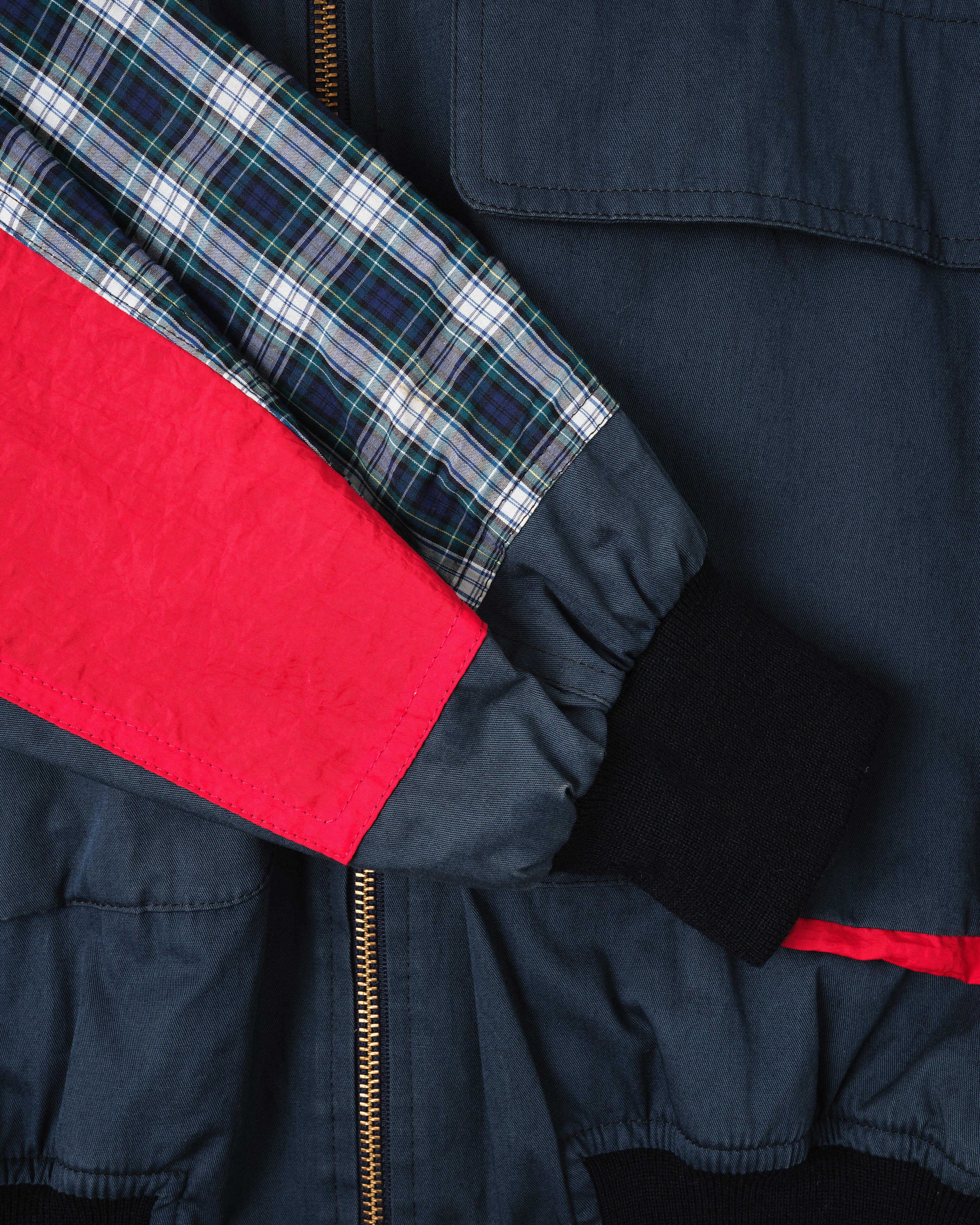 【~80's】Vintage Façonnable Cotton Nylon Crazy Pattern Blouson Size.5