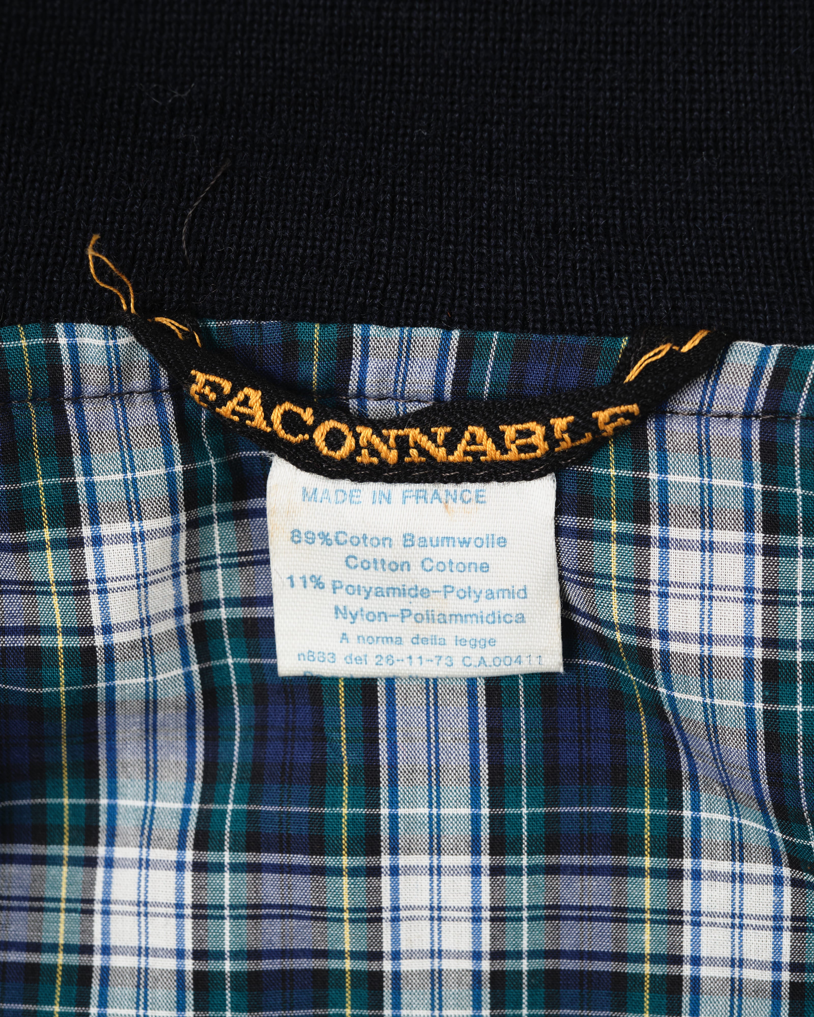 【~80's】Vintage Façonnable Cotton Nylon Crazy Pattern Blouson Size.5