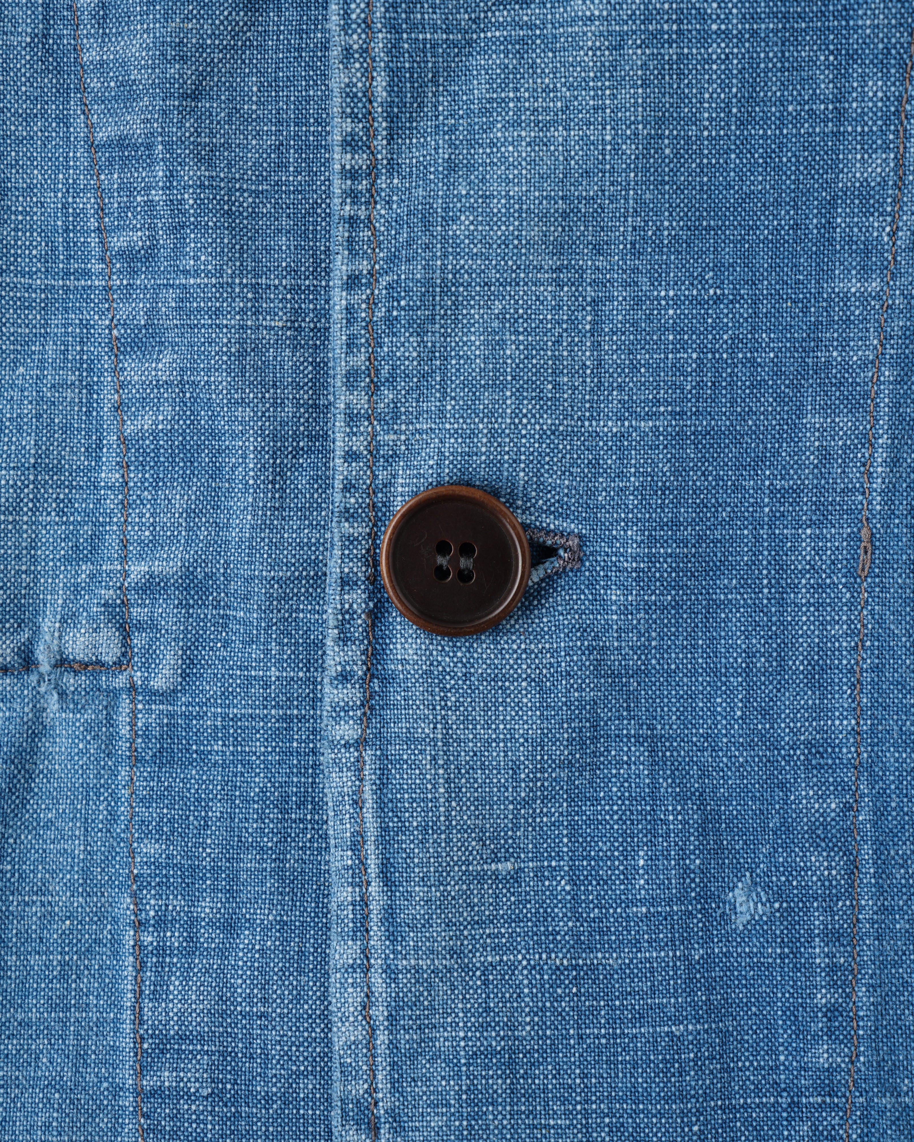 【~40's】French Vintage Indigo Metis 4 Pockets Lapel Work Jacket