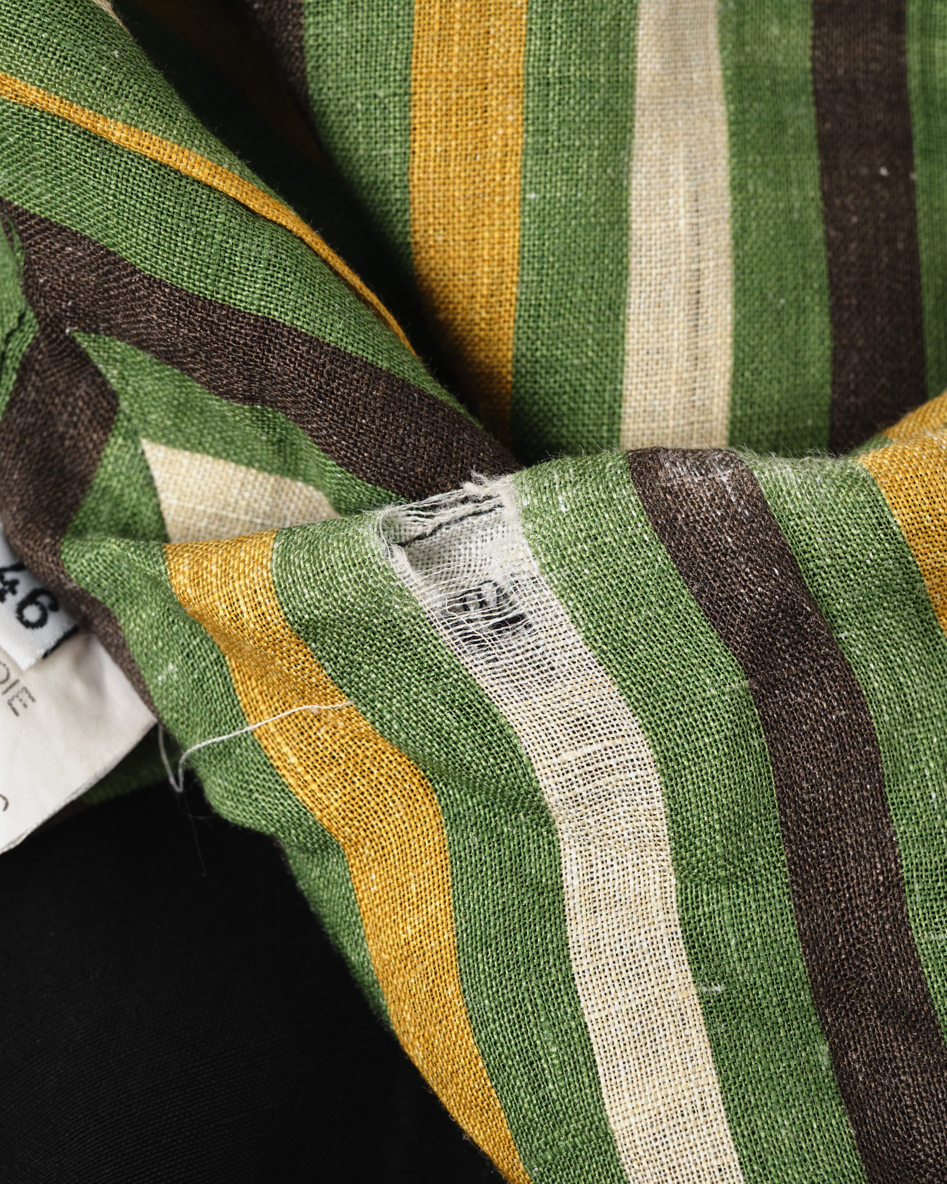 【~00's】Old ARNYS PARIS Silk Linen Stand Collar Jacket Size.46