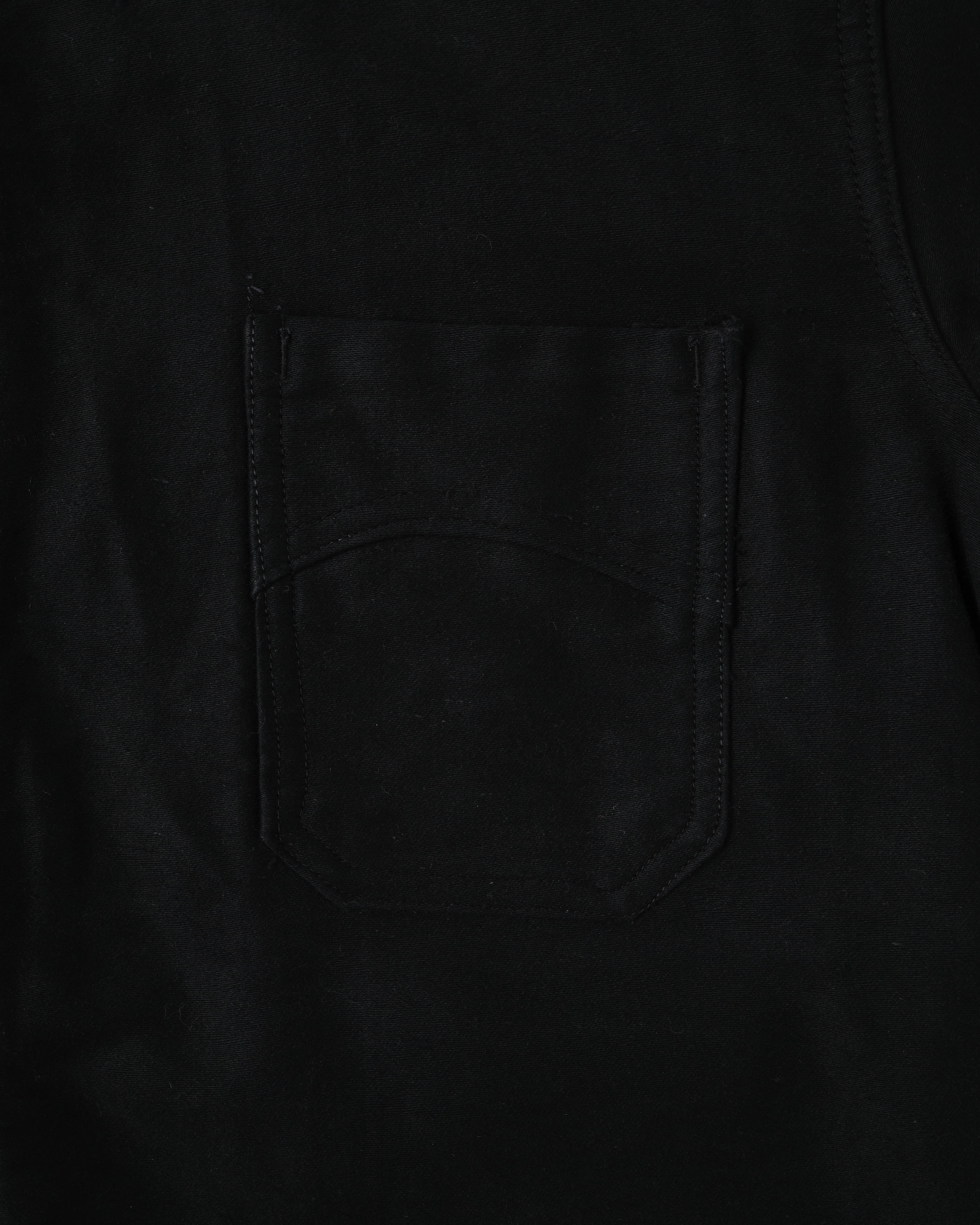 【~40's】French Vintage Black Moleskin Work Jacket "Vulcain"