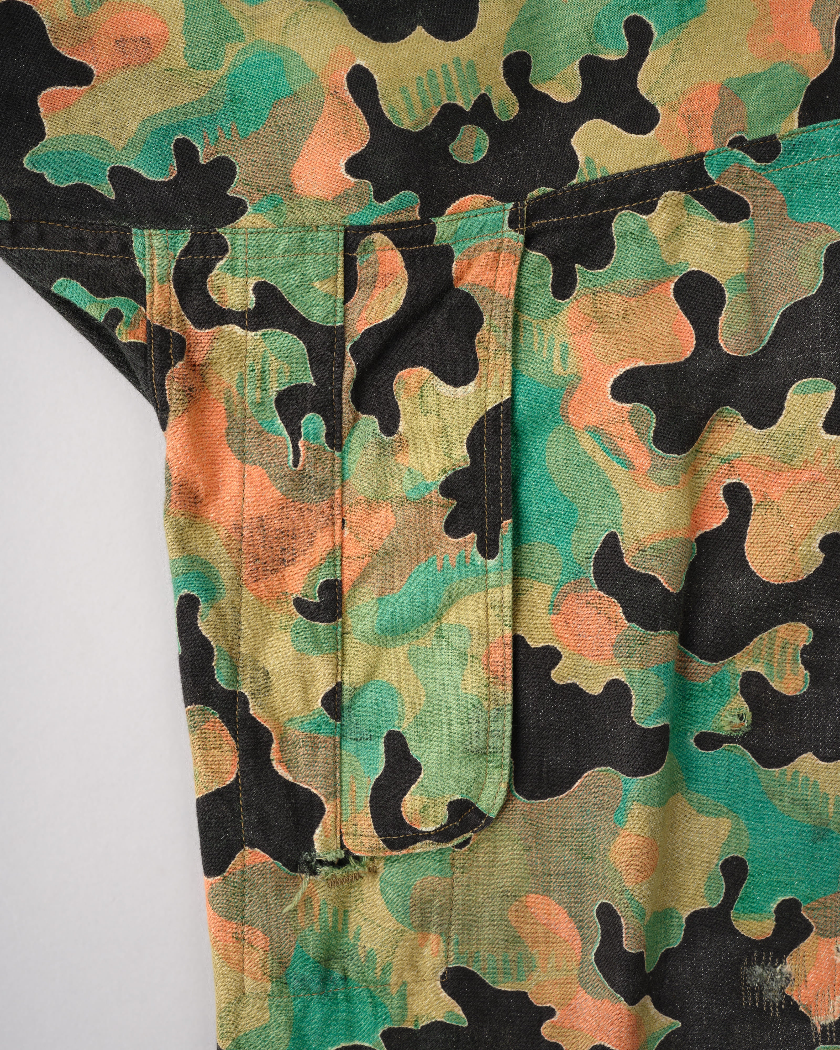 【~50’s】Czechoslovakian Army Dubaky Camouflage Reversible Smock With Gloves "Modified"