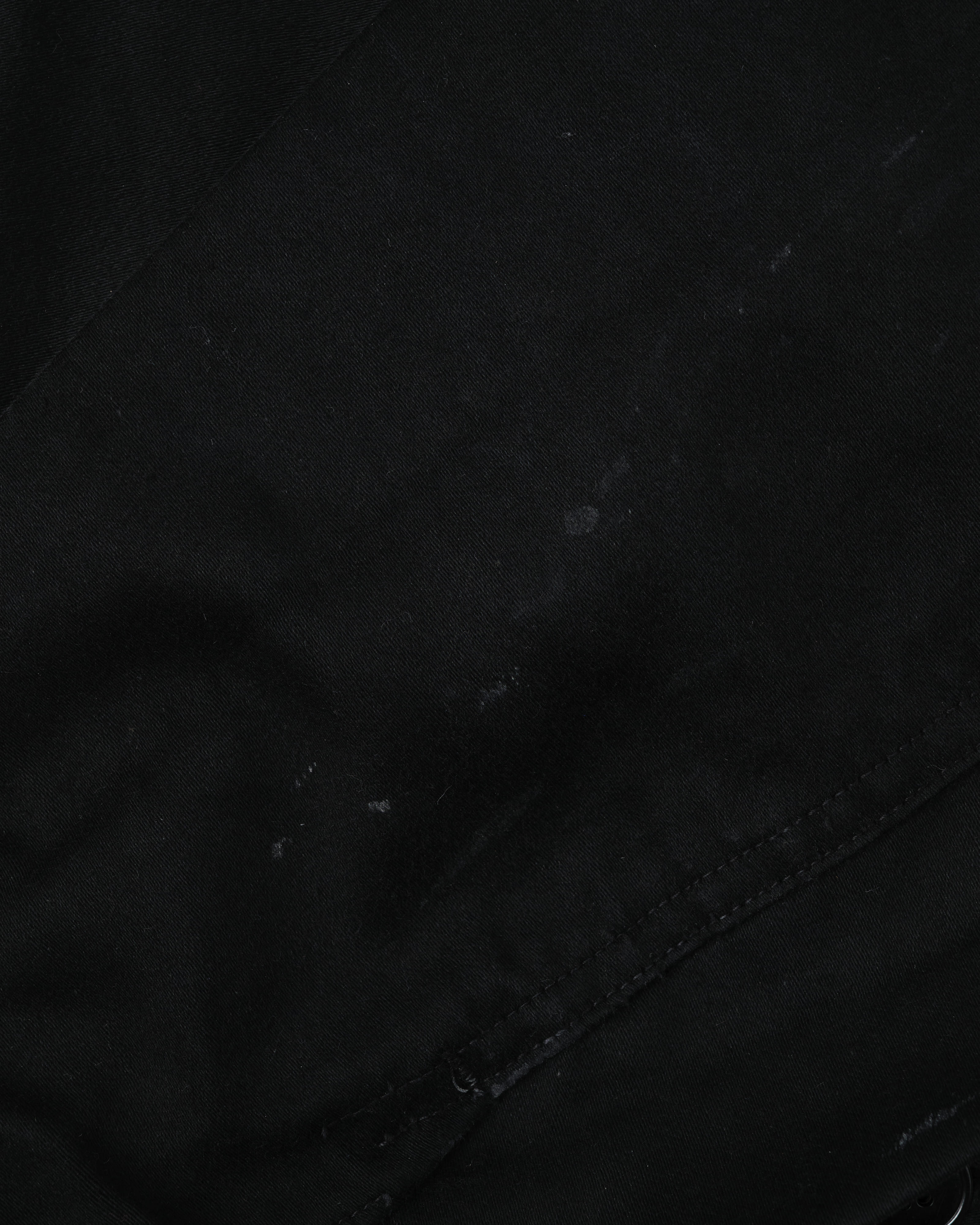 【~40's】French Vintage Black Moleskin Work Jacket "Vulcain"